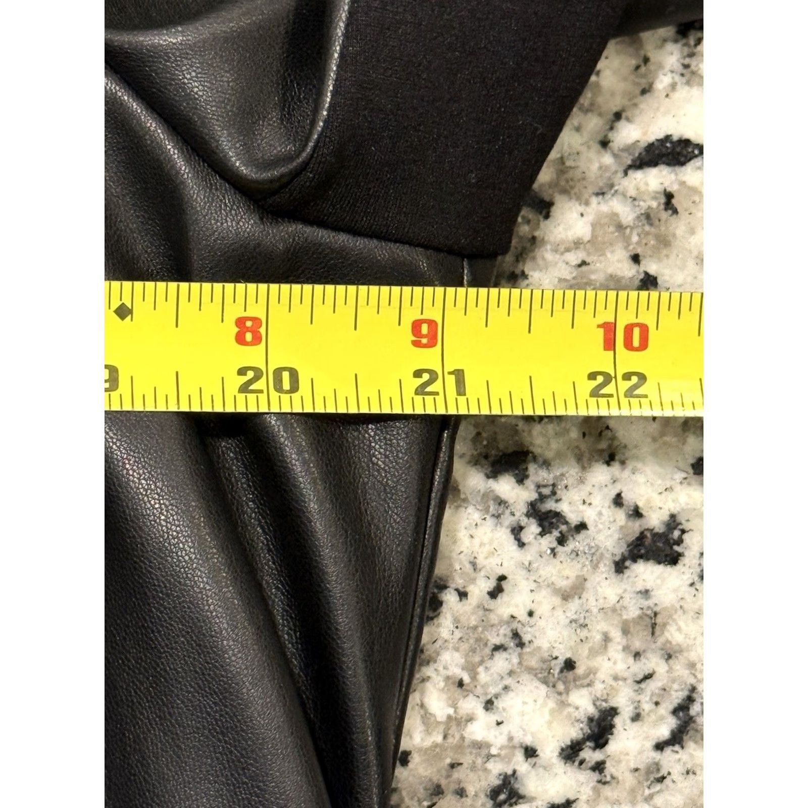 Sam Edelman Sam Edelman Womens Jacket Motorcycle Black Faux Leather XL SmallAdjustment? Size XL / US 12-14 / IT 48-50 - 3 Thumbnail