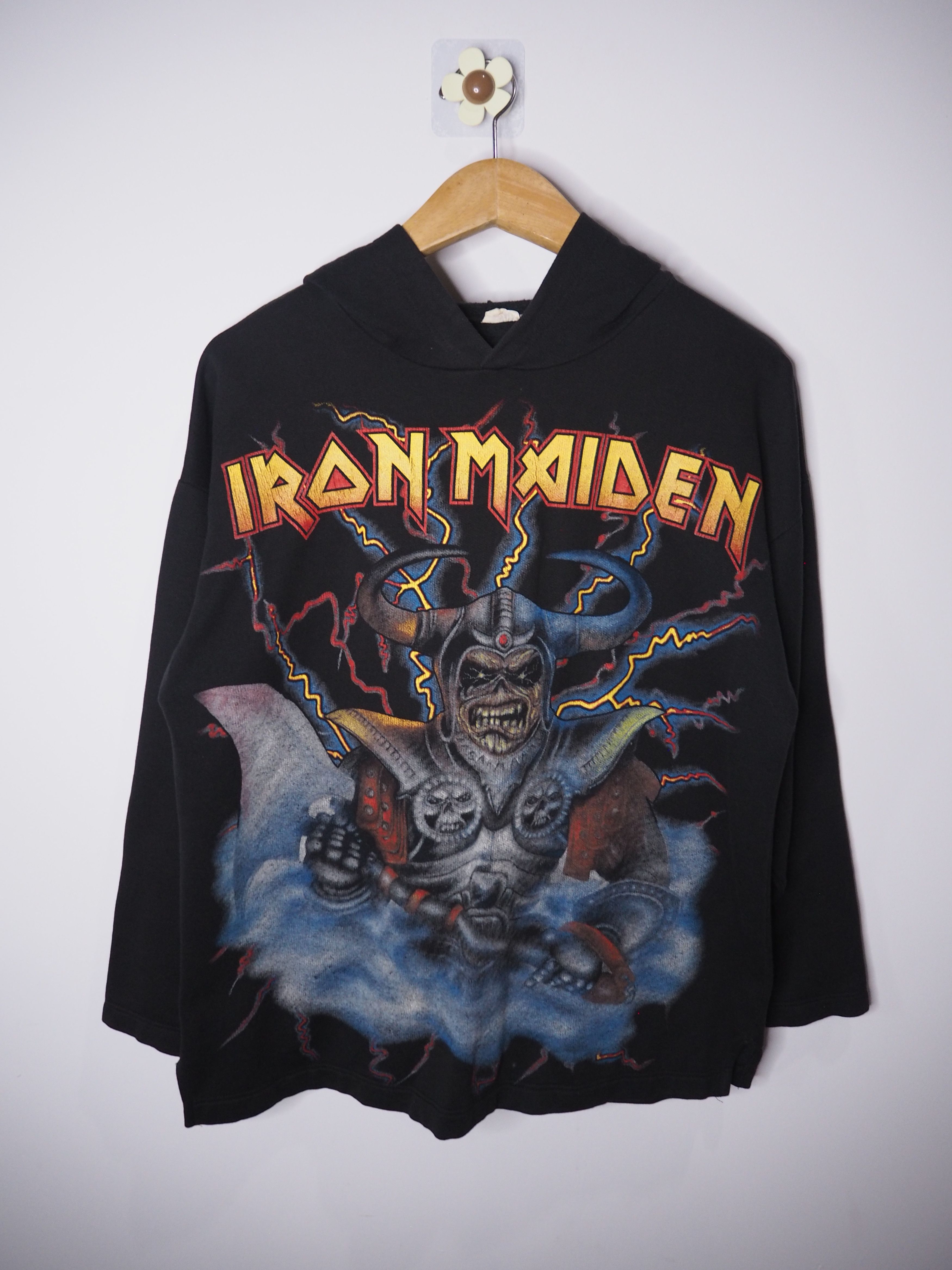 Iron Maiden Vintage Iron Maiden Long Sleeve Hoodie Bootleg Size US M / EU 48-50 / 2 - 1 Thumbnail