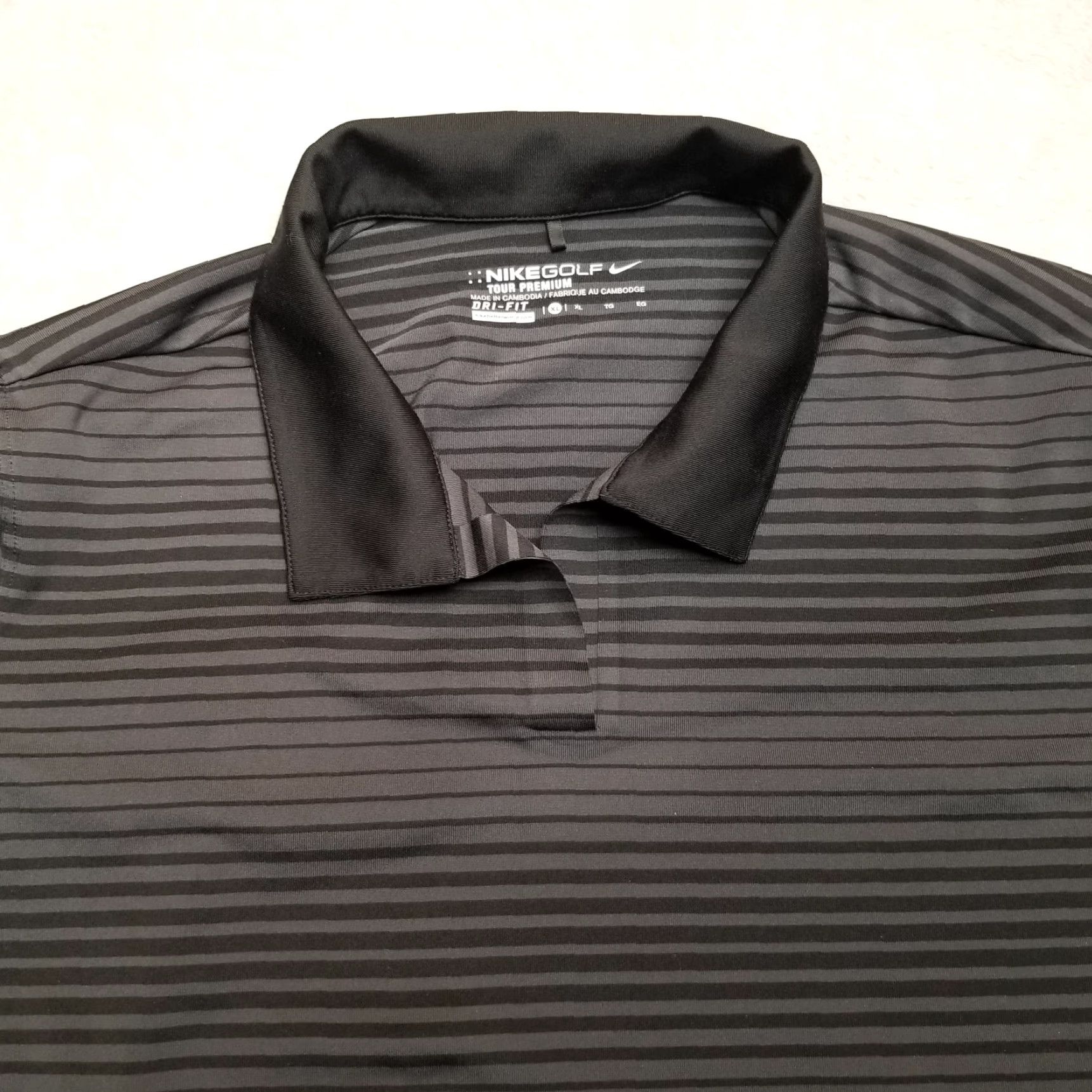 Nike Nike shirt Womens XL Black Gray Stripe Golf Tour Premium Pullover Top Size XL / US 12-14 / IT 48-50 - 2 Thumbnail