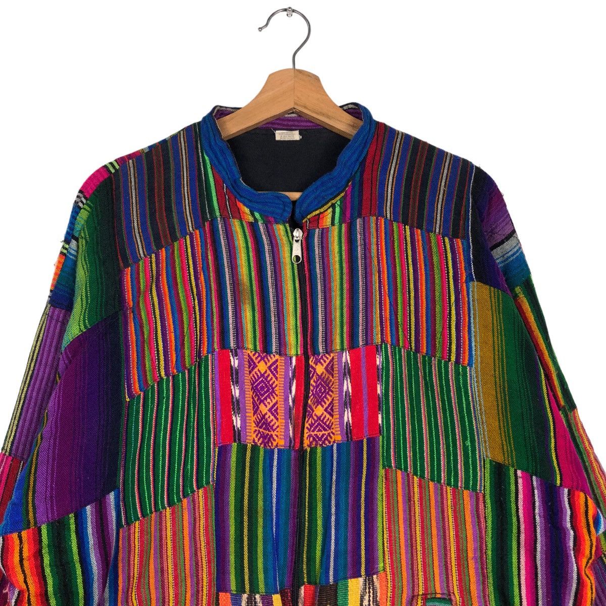 Vintage 🔥Vintage Zipper Jacket Multi Colour Knit Inspire Kapital Size US XL / EU 56 / 4 - 3 Thumbnail