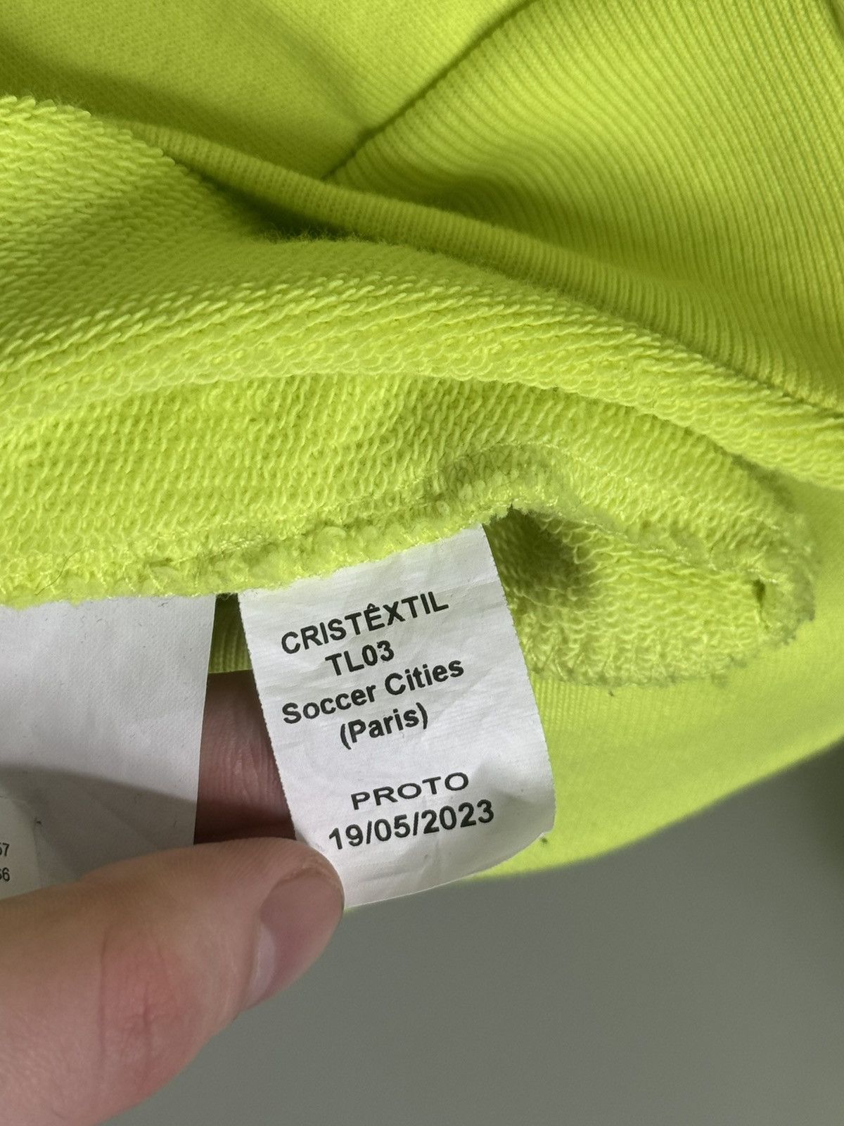 Balenciaga ✅Balenciaga Soccer Paris neon zip hoodie Sample Size US L / EU 52-54 / 3 - 6 Thumbnail