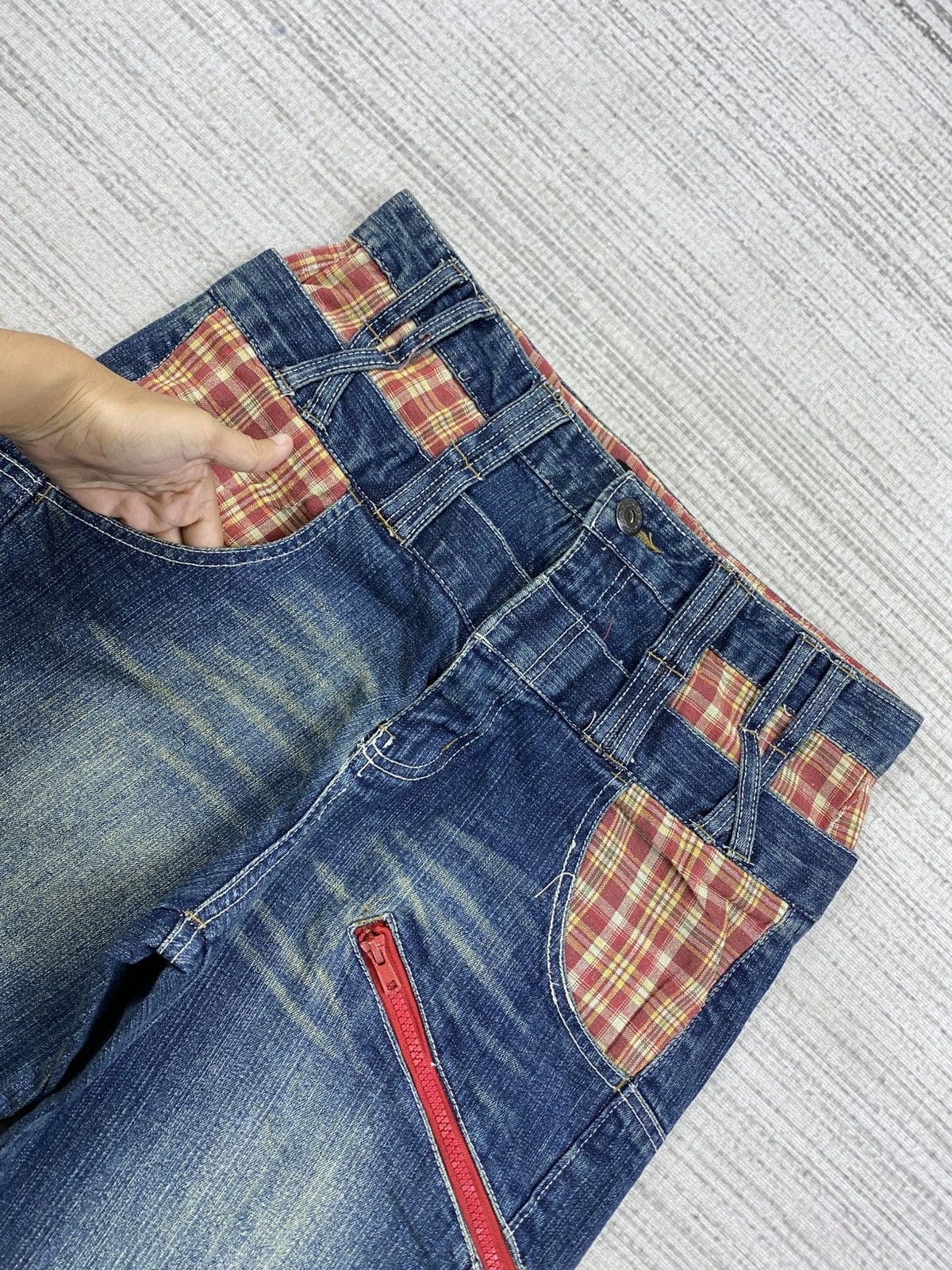 Hysteric Glamour Vintage B-S Hysteric Style Double Waist Denim Jeans Size US 30 / EU 46 - 9 Thumbnail