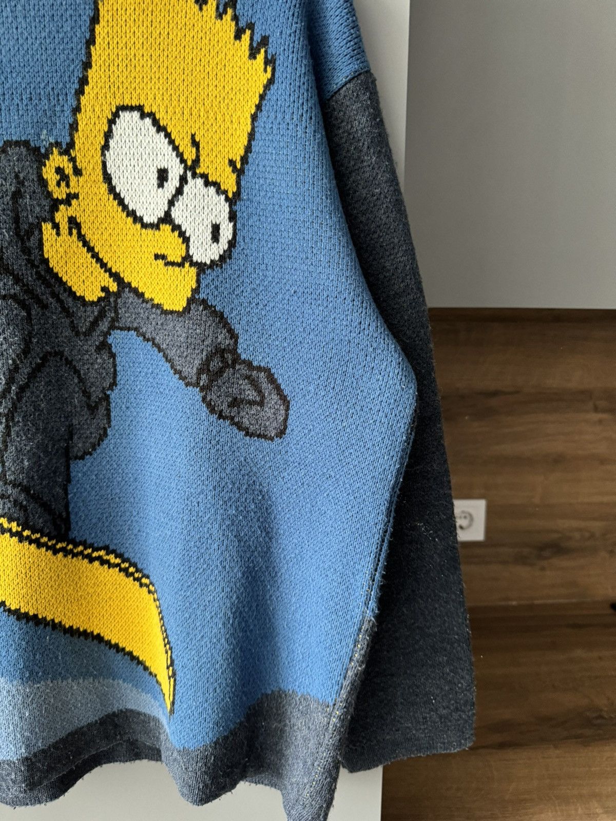 The Simpsons Fox 2002 The Simpsons Knit Sweater Bart Ski Board Big Logo Size US M / EU 48-50 / 2 - 3 Thumbnail