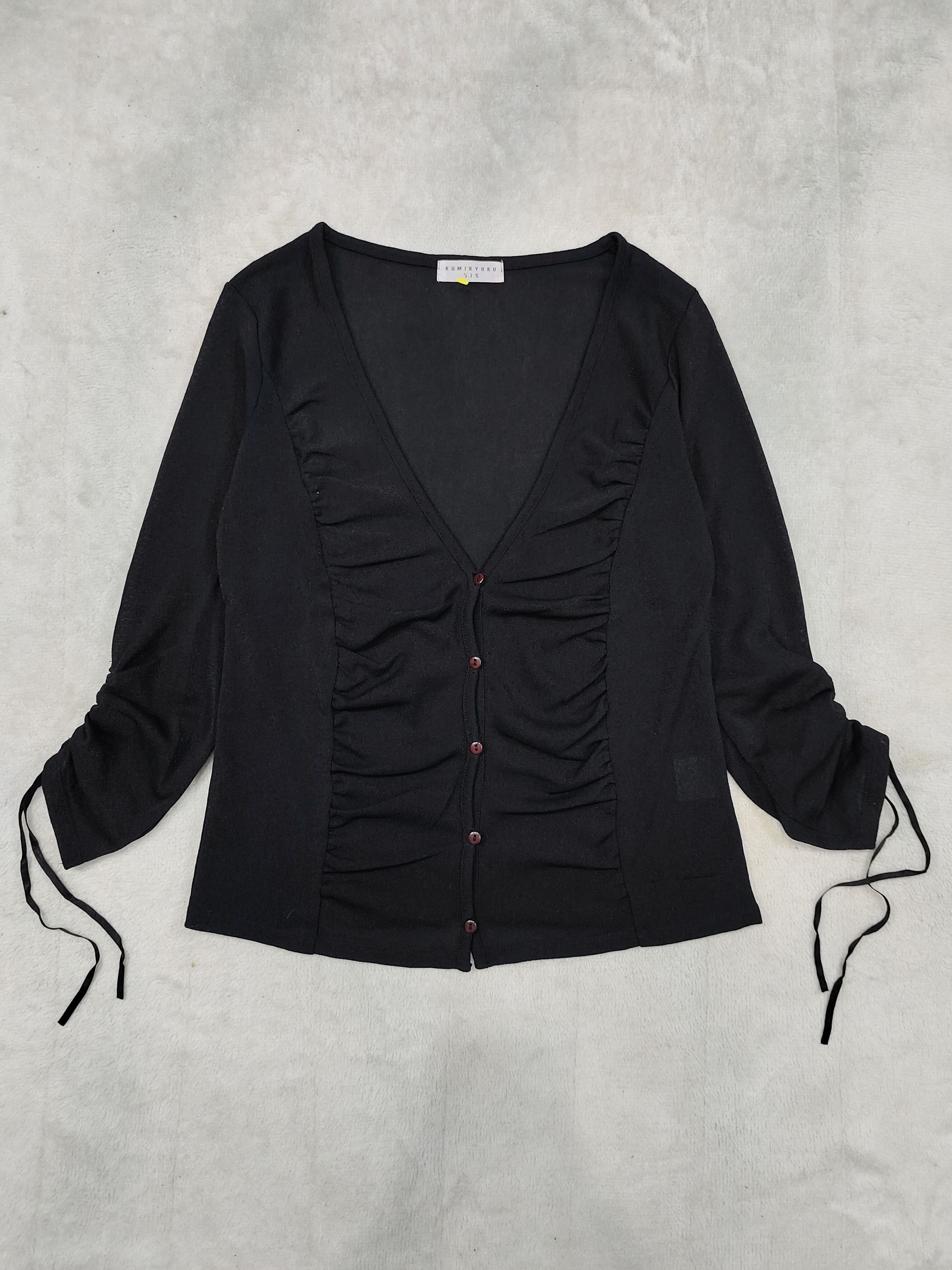 Issey Miyake 🇯🇵Kumikyoku Sis🇯🇵 Metalic Knitted Cardigan Size M / US 6-8 / IT 42-44 - 2 Thumbnail