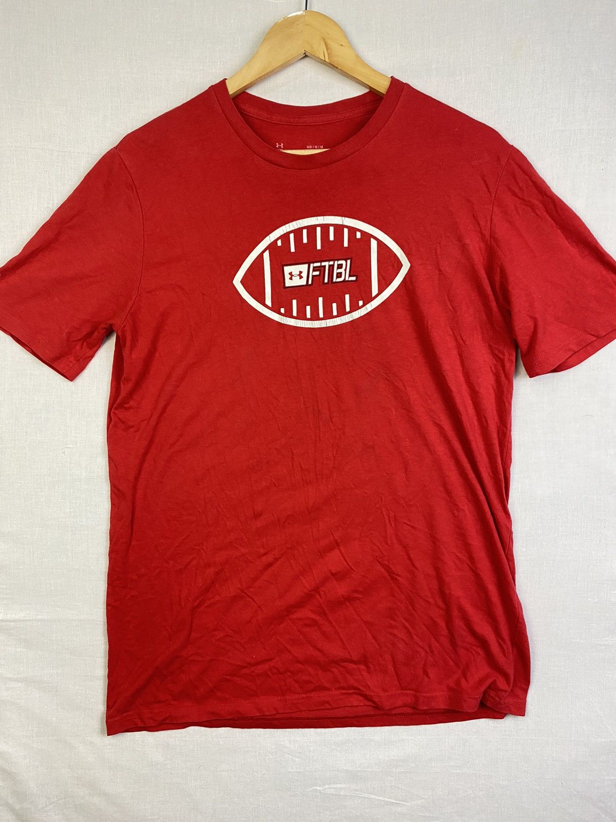 Under Armour × Vintage VINTAGE Under Armour t-shirt short sleeve M red y2k Size US M / EU 48-50 / 2 - 1 Thumbnail