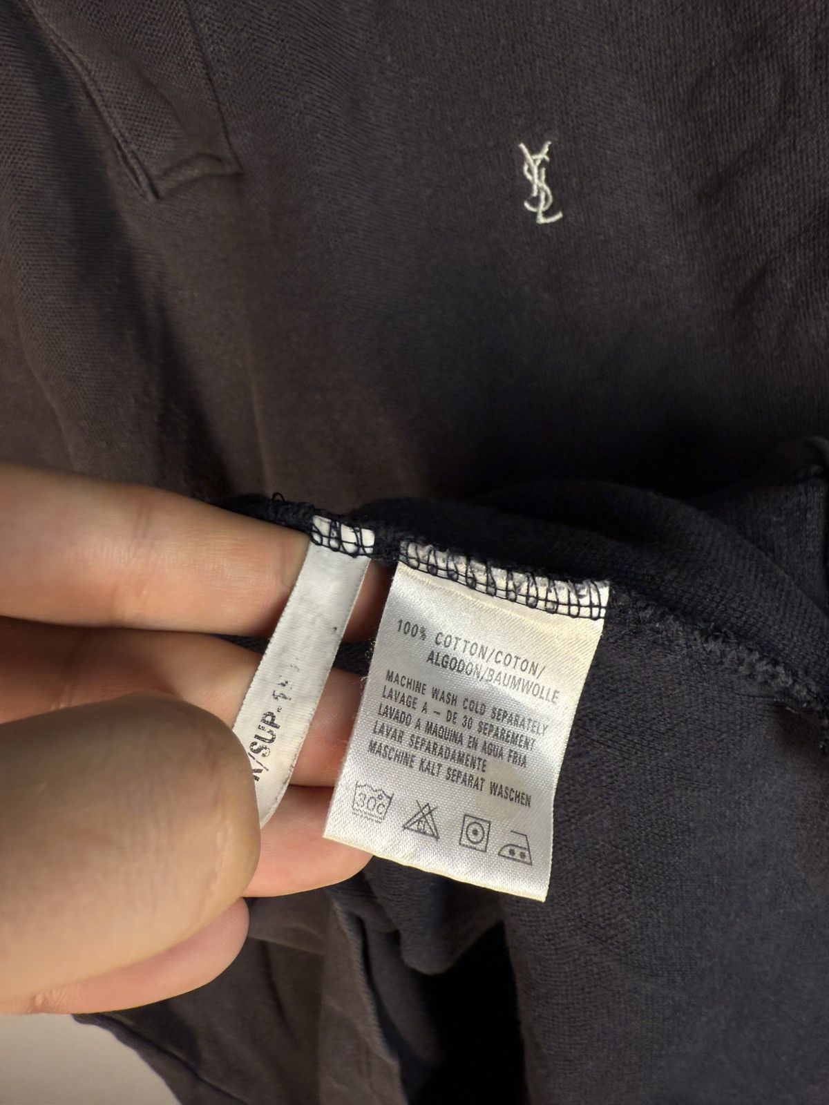 Yves Saint Laurent Grey YSL Polo Shirt Summer YSL Shirt YSL Tee Vintage Size US M / EU 48-50 / 2 - 6 Thumbnail