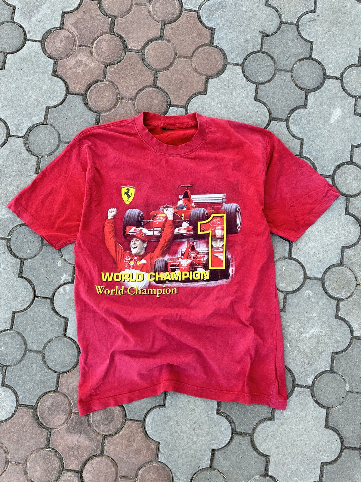 Ferrari × Formula 1 × Vintage Vintage 90s Formula 1 Ferrari Faded Tee Shirt USA Size US M / EU 48-50 / 2 - 1 Thumbnail