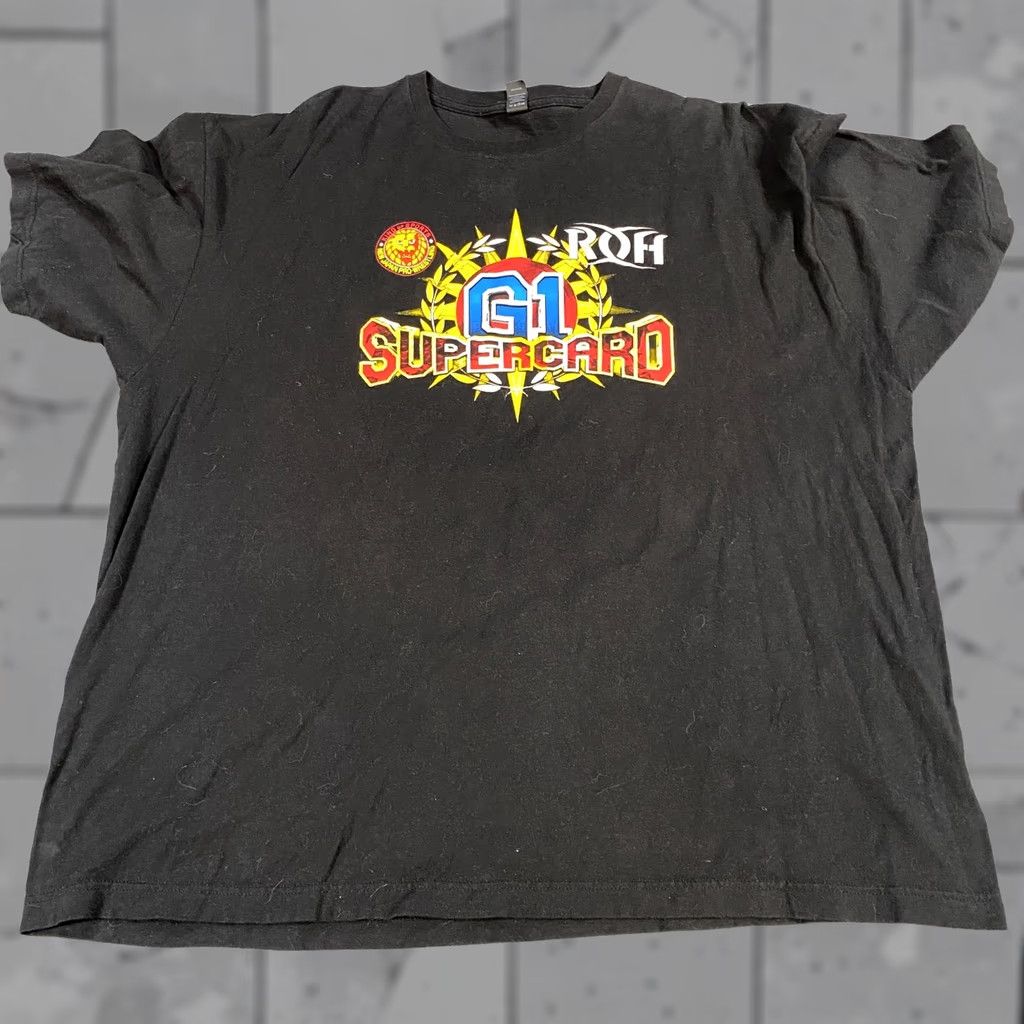 Madison G1 Supercard T-shirt 3XL Black Pro Wrestling Japan Madison Garden 2019 Shirt Men Crew Neck Short Sleeve Sports Size US XXL / EU 58 / 5 - 1 Thumbnail