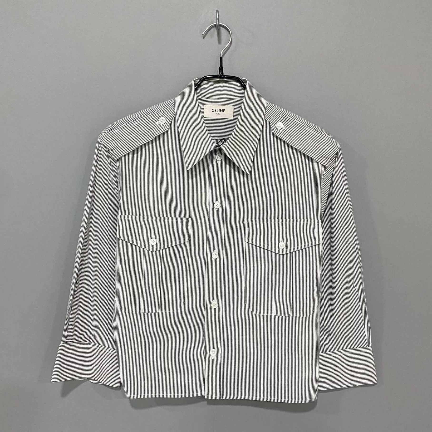 Celine Celine Blue & White Striped Shirt Women's 34 Size XXS / US 00 / IT 34 - 1 Thumbnail