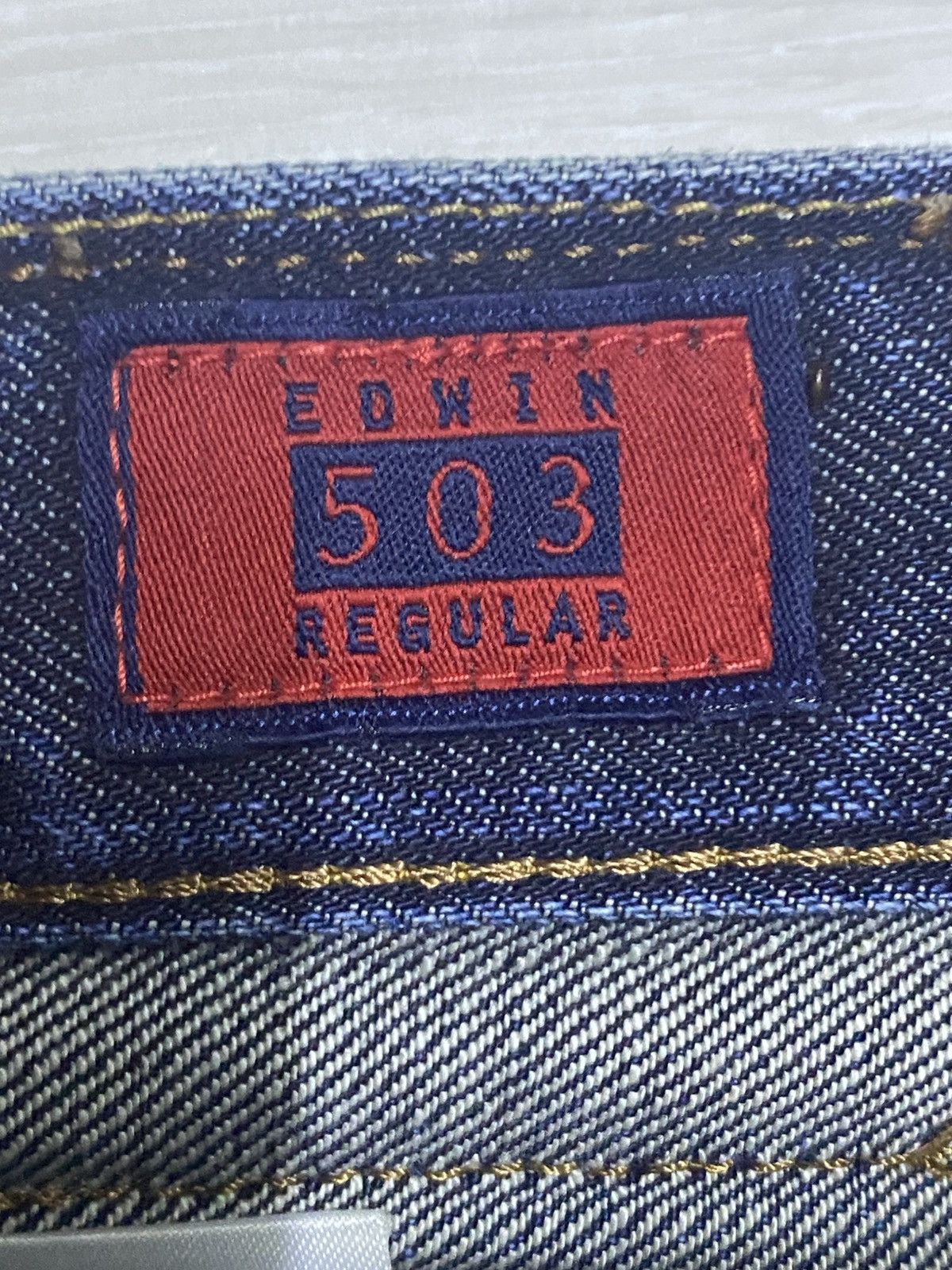 Edwin Vintage Edwin 503 Faded Wash Distressed Jeans Size US 27 - 10 Thumbnail