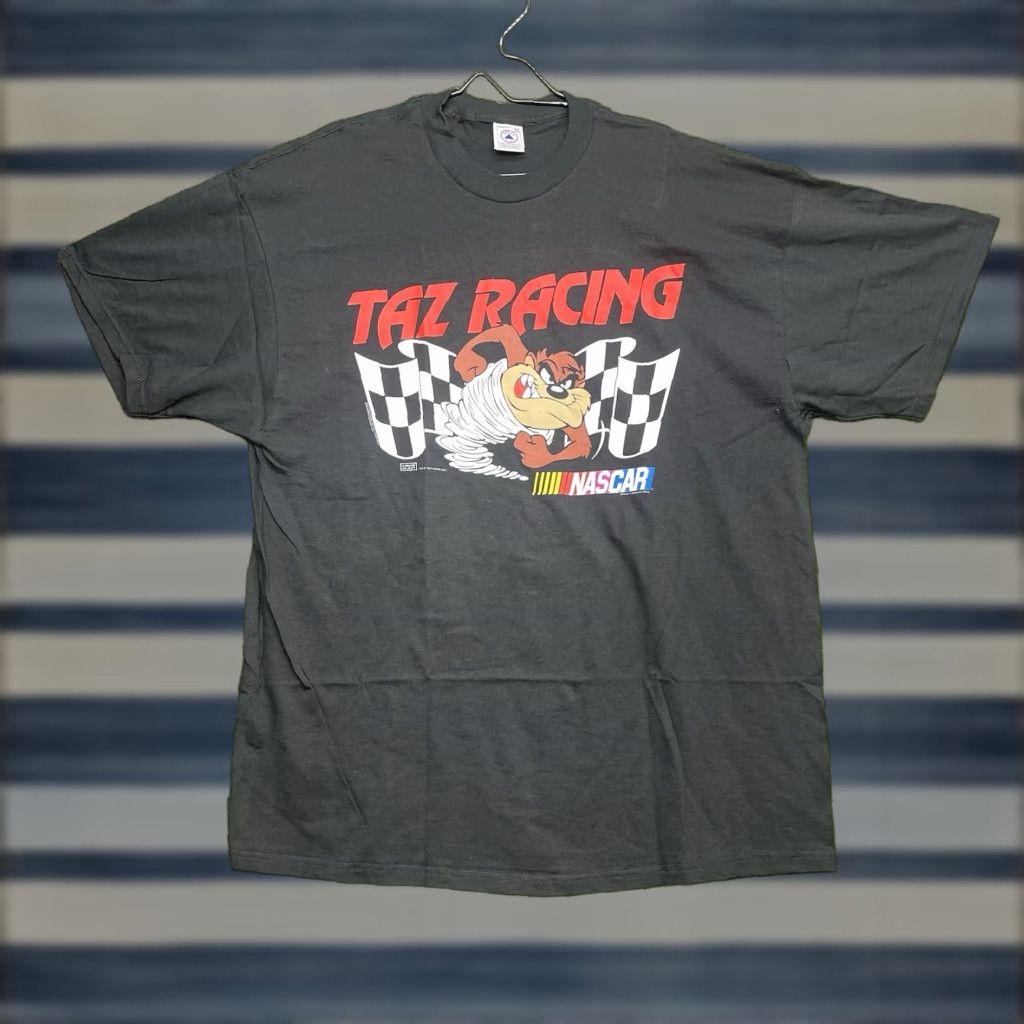 Vintage VINTAGE Looney Tunes Taz Racing Shirt Mens 2XL Black Graphic Crew Neck Short Sleeve 1990s Nascar Sports Theme Size US XXL / EU 58 / 5 - 1 Thumbnail