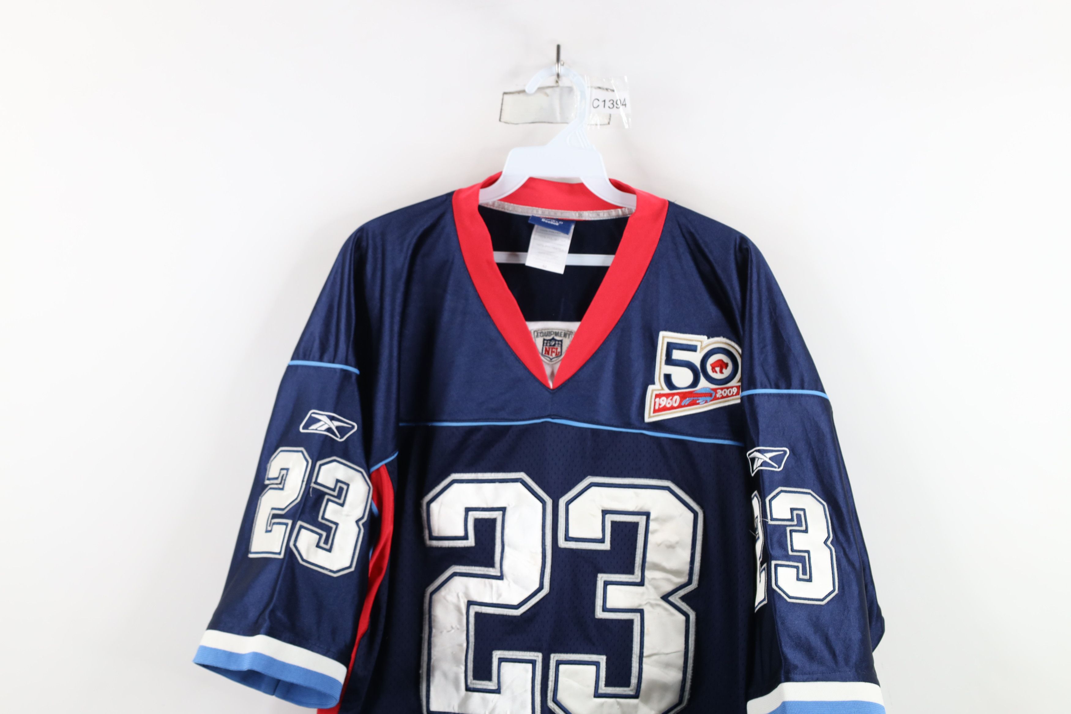 Reebok × Vintage Vintage Reebok Buffalo Football Jersey 50th Anniversary Size US XXL / EU 58 / 5 - 2 Thumbnail