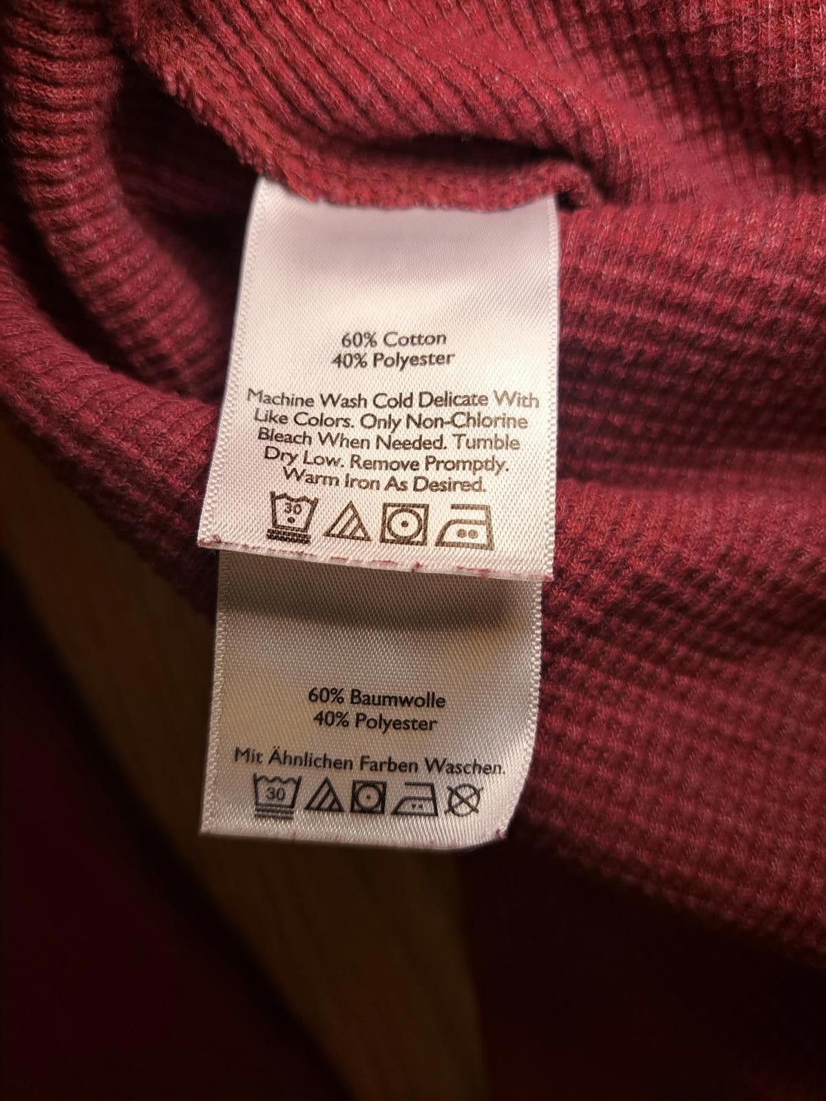 Eddie Bauer Eddie Bauer V Neck Sweater Womens XXL Red Cotton Blend Size XXL / US 16-18 / IT 52-54 - 3 Thumbnail
