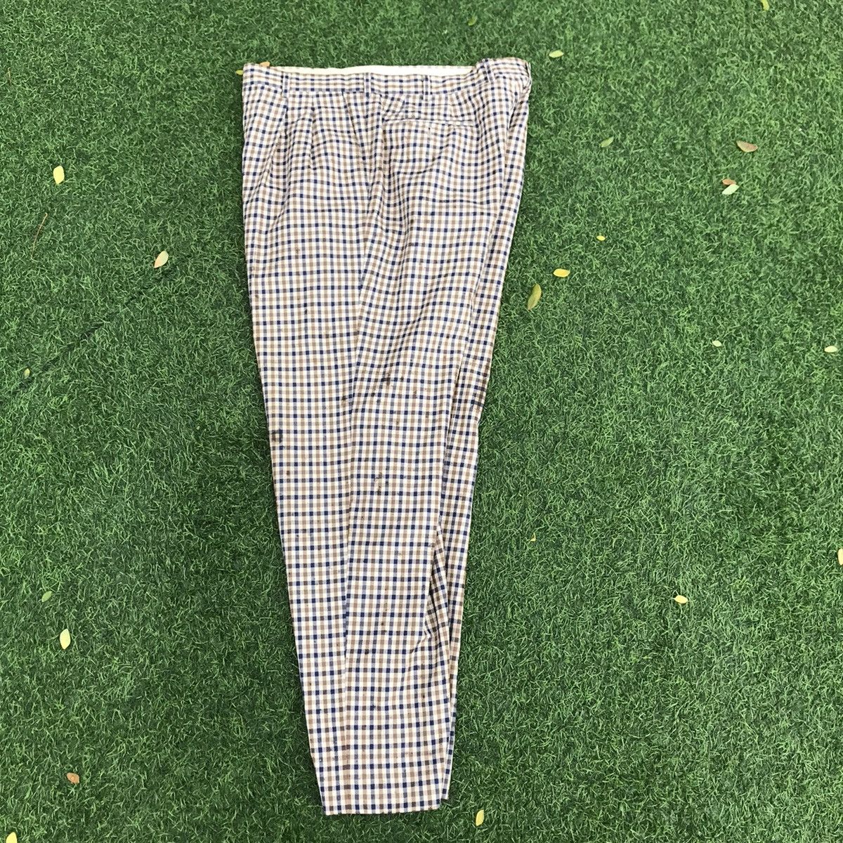 Aquascutum × Other UK × Vintage Aquascutum of london Winster Club Check Trouser Long Pants Size US 34 / EU 50 - 20 Thumbnail