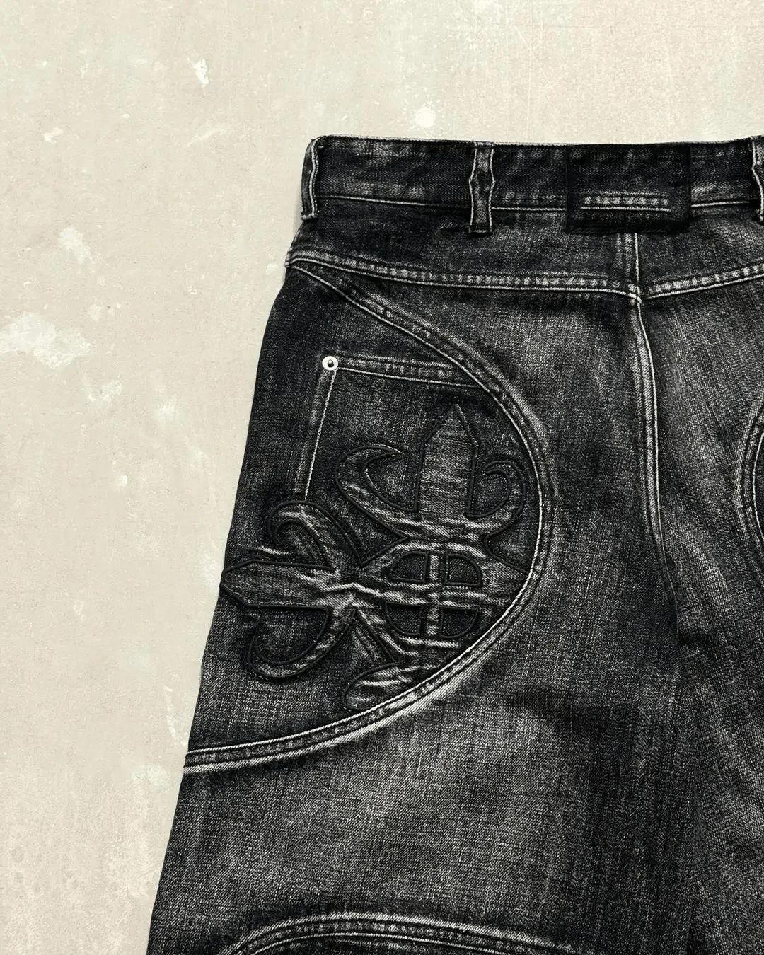 Japanese Brand Washed Anarchy Baggy Jeans Size US 36 / EU 52 - 3 Thumbnail