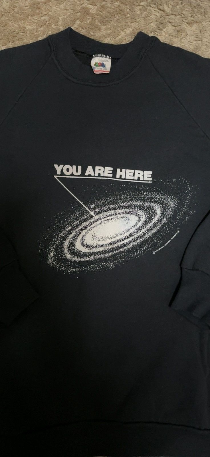 image of Vintage We Are Here in Black, Men's (Size XL)