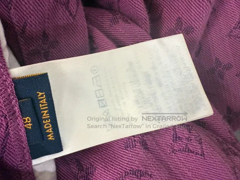 Louis Vuitton Louis Vuitton Purple full logo denim jacket Size US M / EU 48-50 / 2 - 3 Thumbnail
