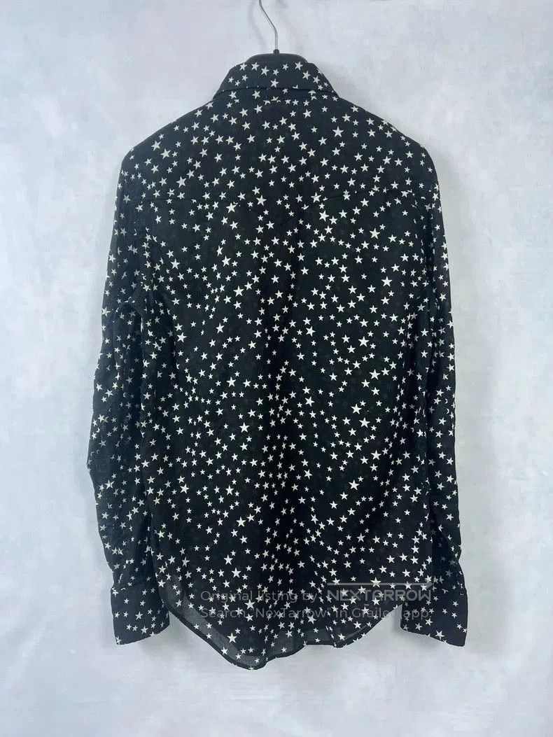 Saint Laurent Paris Saint Laurent Star Print Long Sleeve Shirt. Size US M / EU 48-50 / 2 - 2 Thumbnail