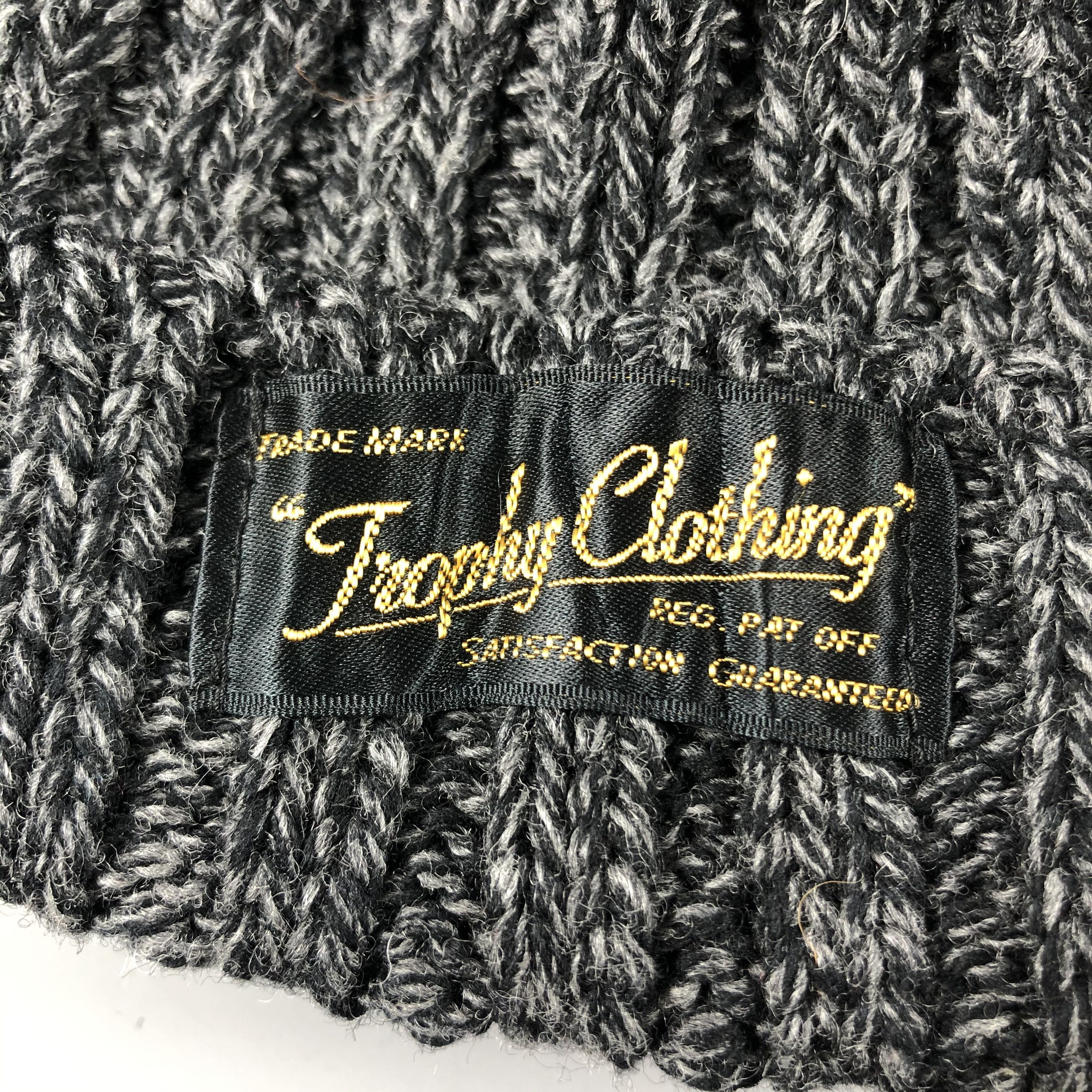 Trophy Clothing × Vintage Trophy Clothing Ribbed Beanie Snow Hat Snow Cap -D1195 Size ONE SIZE - 4 Thumbnail