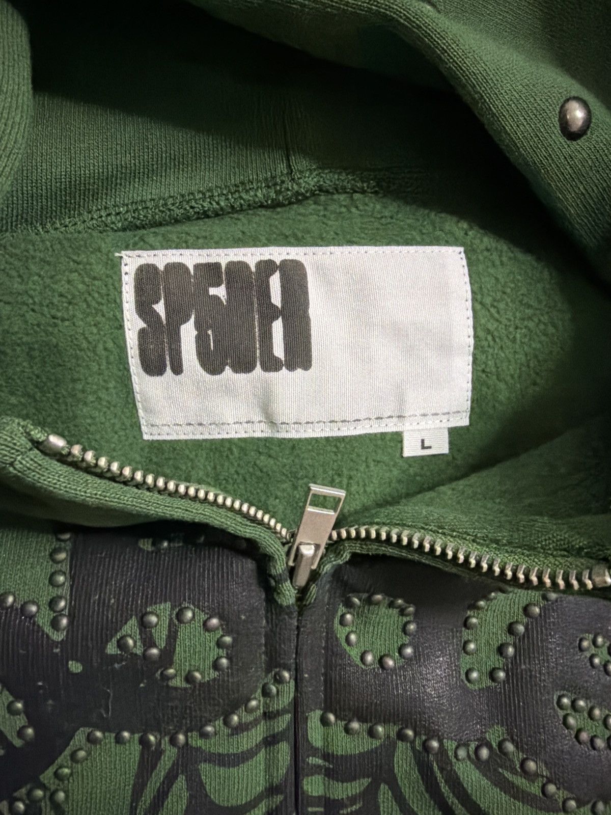 Sp5der Sp5der Studded Zip Up Size US L / EU 52-54 / 3 - 3 Thumbnail
