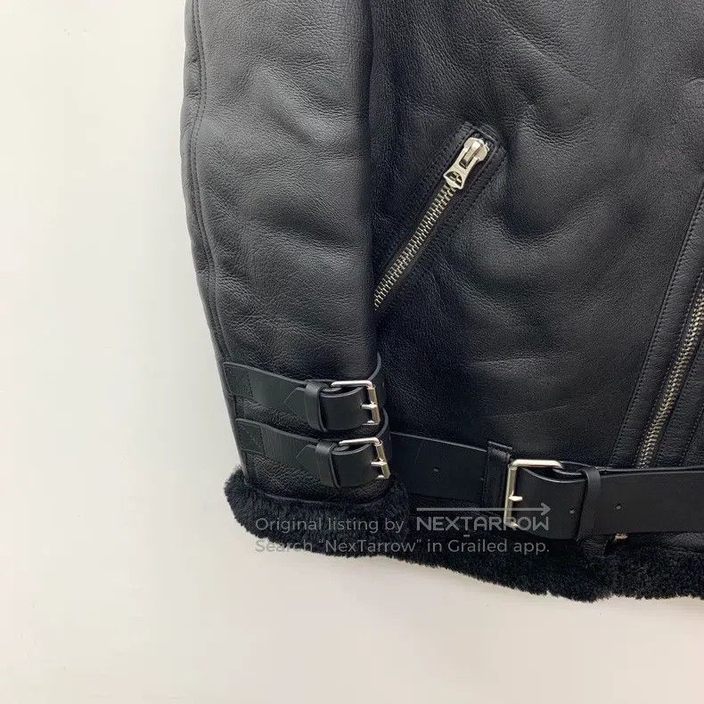 Acne Studios Acne Studios Black Sheep Leather Zip-up Long Sleeve Faux F Size XXS / US 00 / IT 34 - 4 Thumbnail