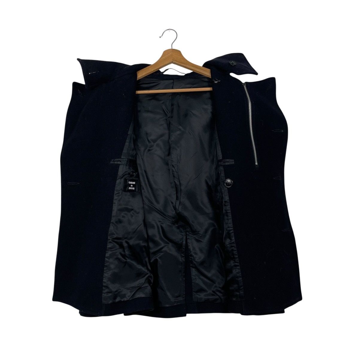 CABANE de ZUCCa Cabane De Zucca Hooded Double Breasted Wool Jacket Size US M / EU 48-50 / 2 - 12 Thumbnail