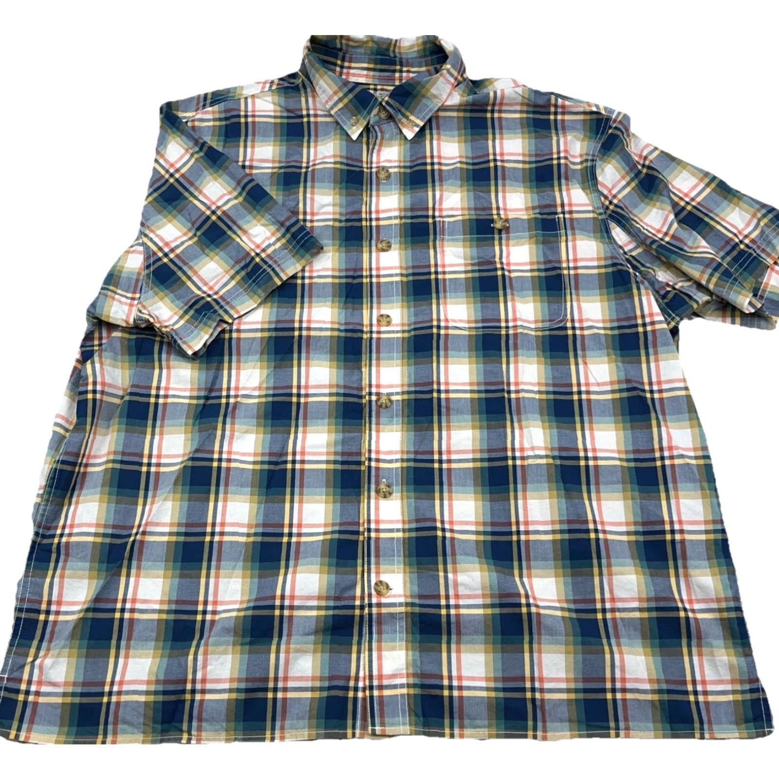 Vintage Duluth Shirt Men XL Blue Plaid Button-Up Pocket Outdoors Casual Comfort Cotton Shirt Size US XL / EU 56 / 4 - 2 Thumbnail