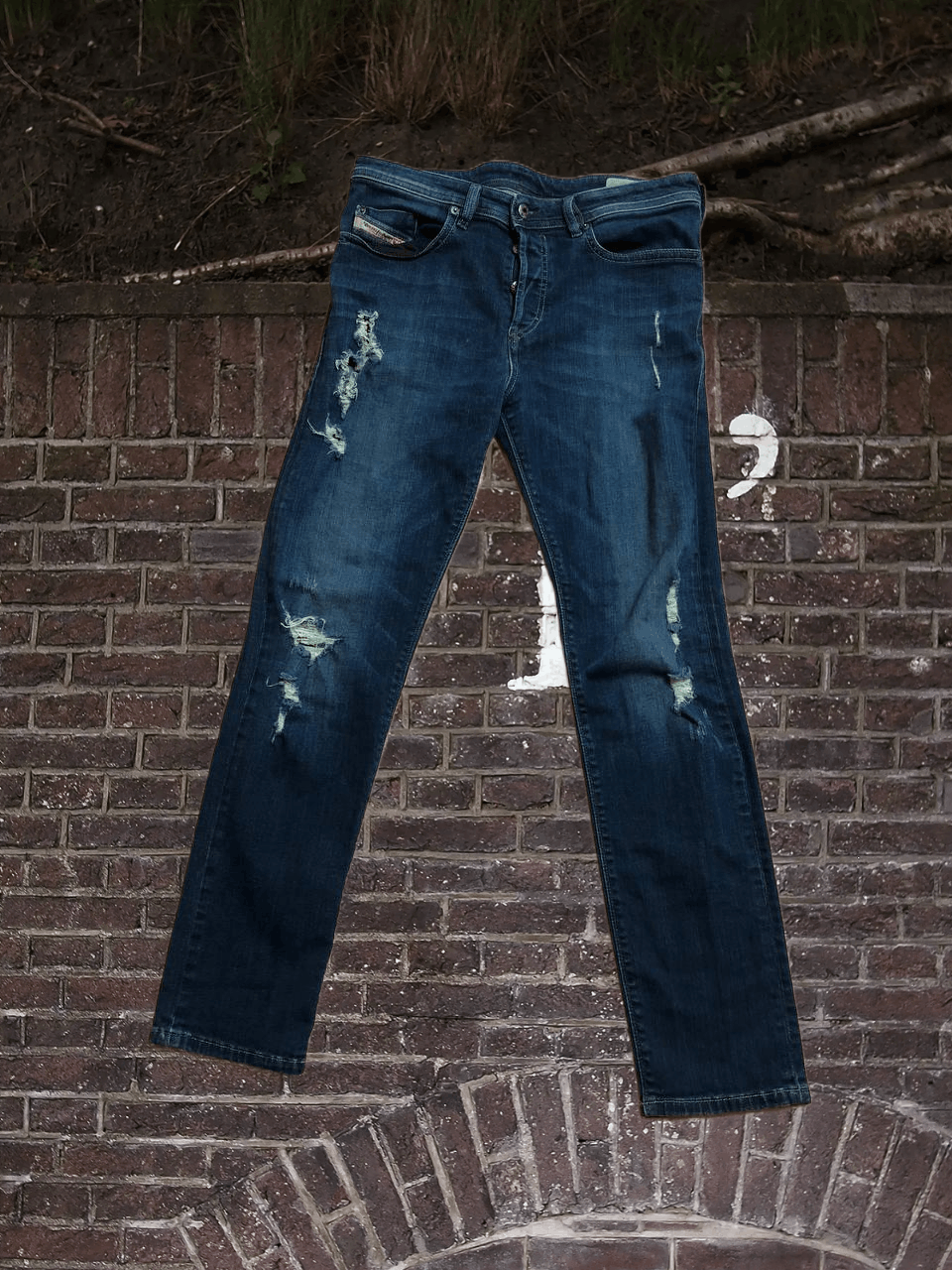 Diesel DIESEL BUSTER JEANS REGULAR SLIM TAPER BLUE STRETCH DENIM Size US 32 / EU 48 - 1 Thumbnail