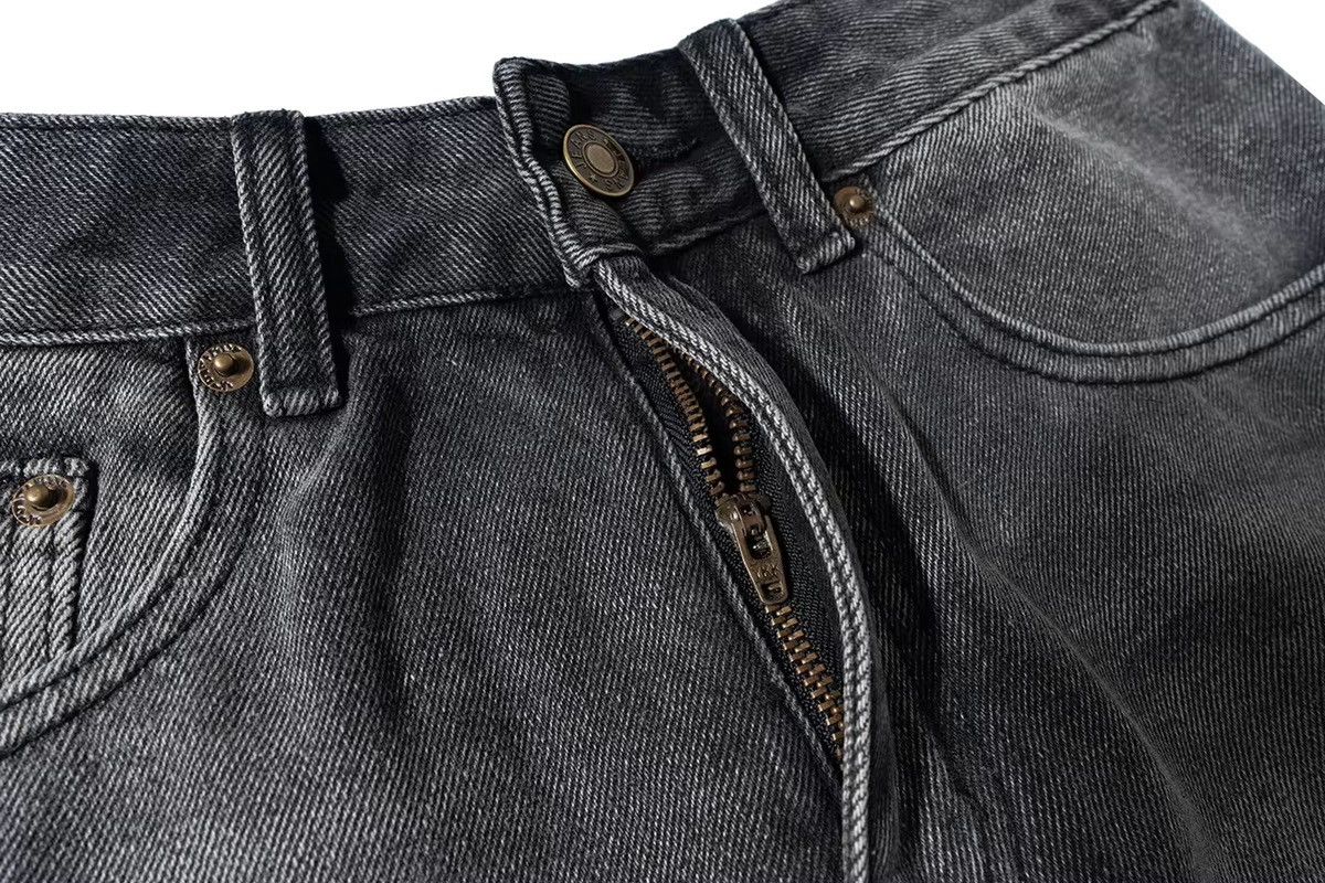 Designer × Vintage Streetwear Design Retro Baggy Hole Jeans Size US 33 - 5 Thumbnail