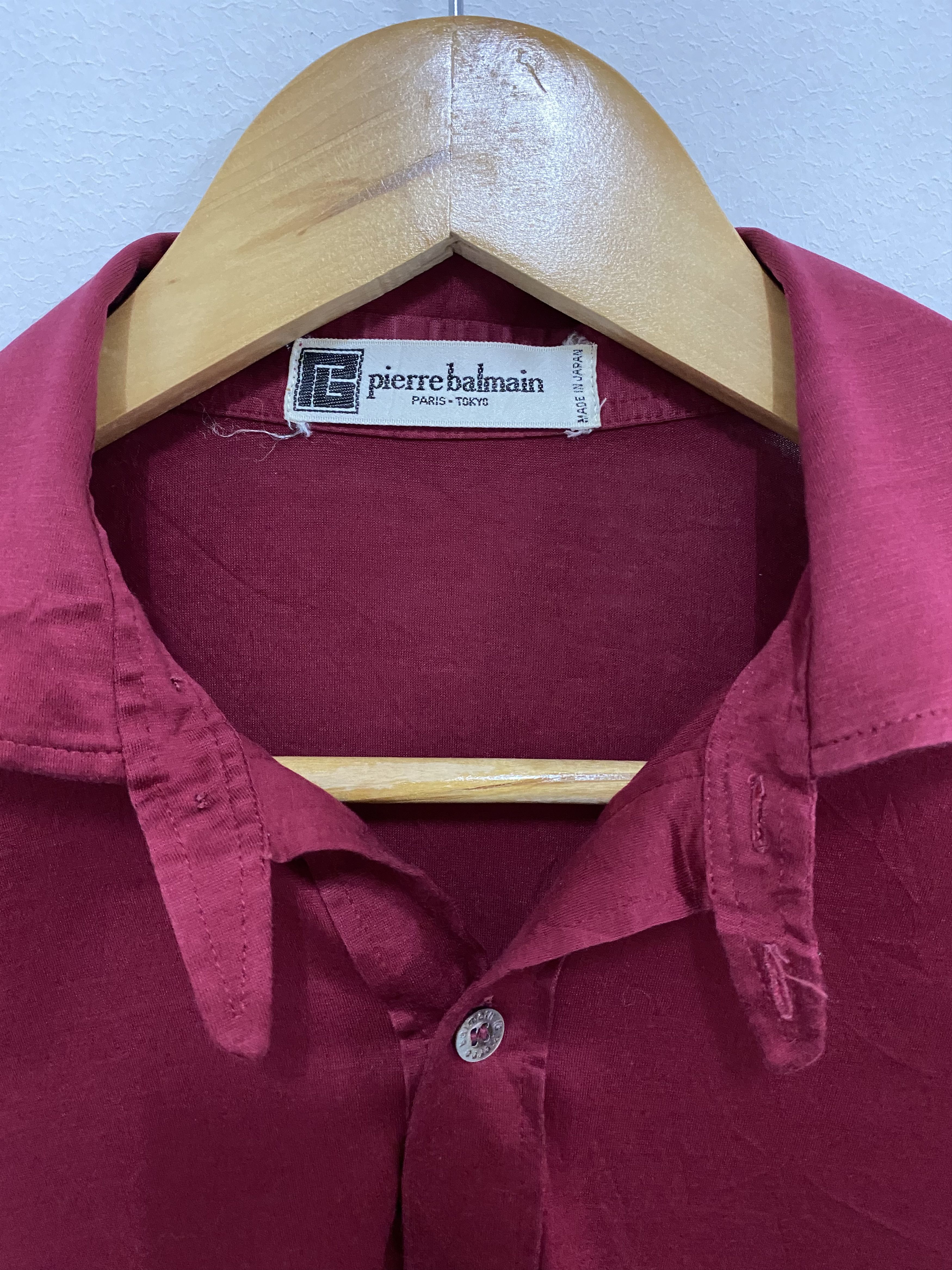 Balmain Vintage Pierre Balmain Half Button Polo Shirt Size US M / EU 48-50 / 2 - 2 Thumbnail