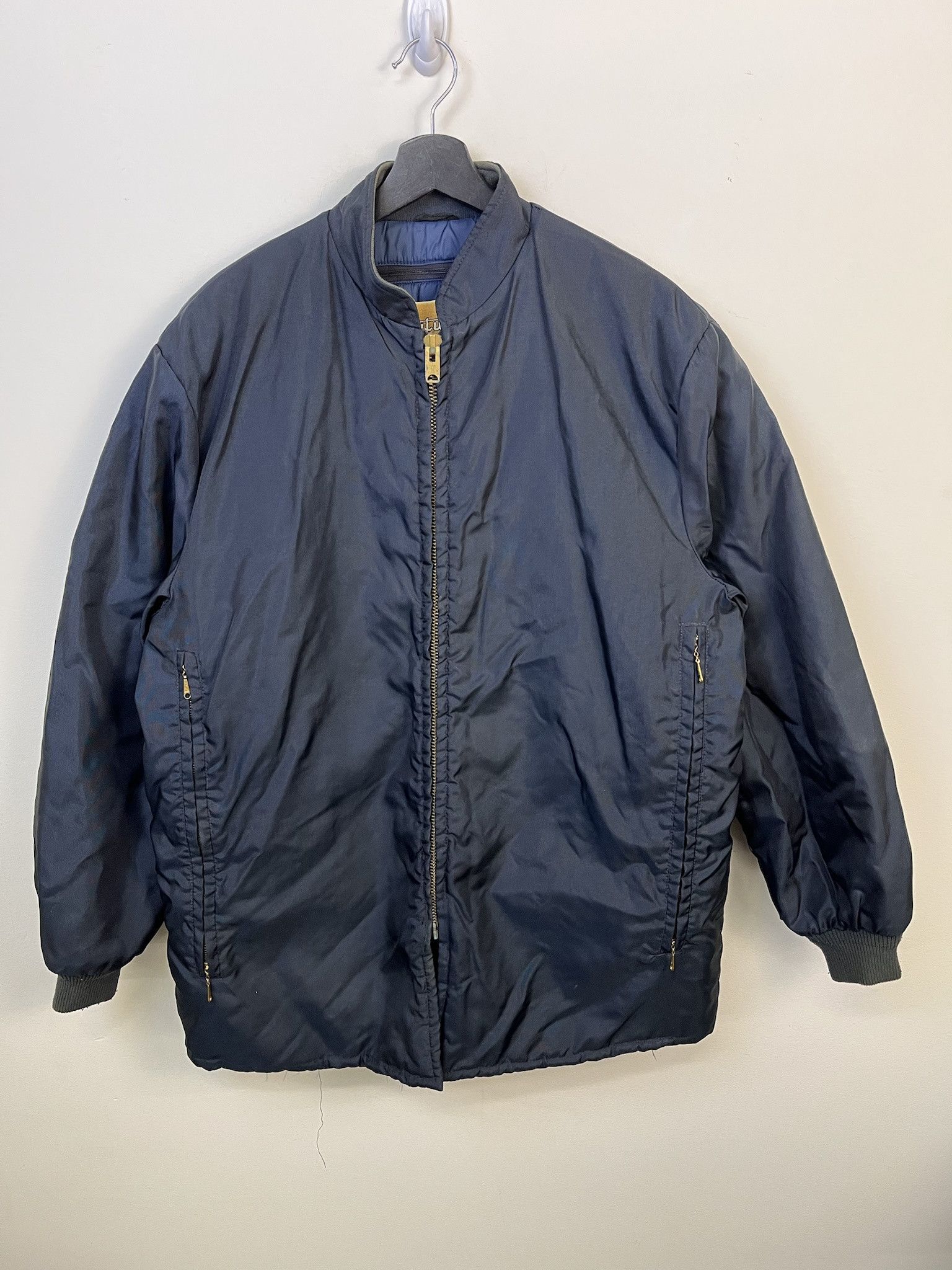 Vintage Vintage Jacket 1970s Butwin Removable Liner Navy Windbreaker Jacket Size L Size US L / EU 52-54 / 3 - 1 Thumbnail