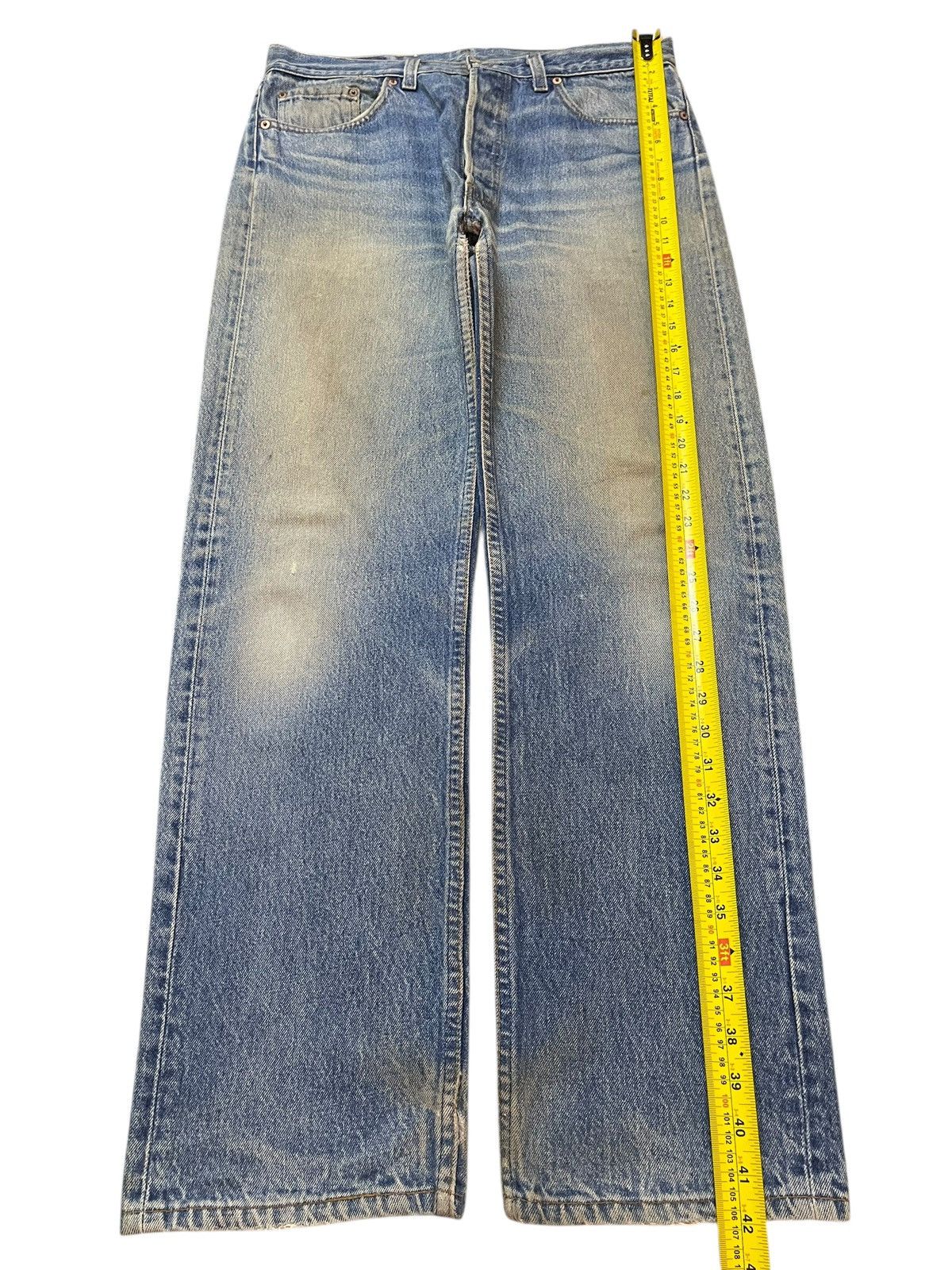 Levi's Vintage 80s Levis 501 Mud Wash Classic Style Loose Jeans Size US 34 / EU 50 - 13 Thumbnail