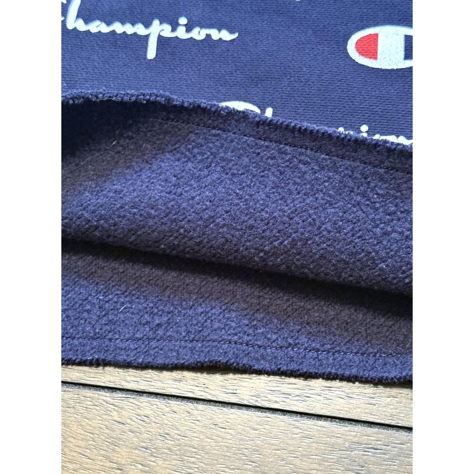 Champion Champion Shirt Womens S Blue Sweatshirt Reverse Weave Allover Logo Cropped Crewneck Size S / US 4 / IT 40 - 7 Thumbnail