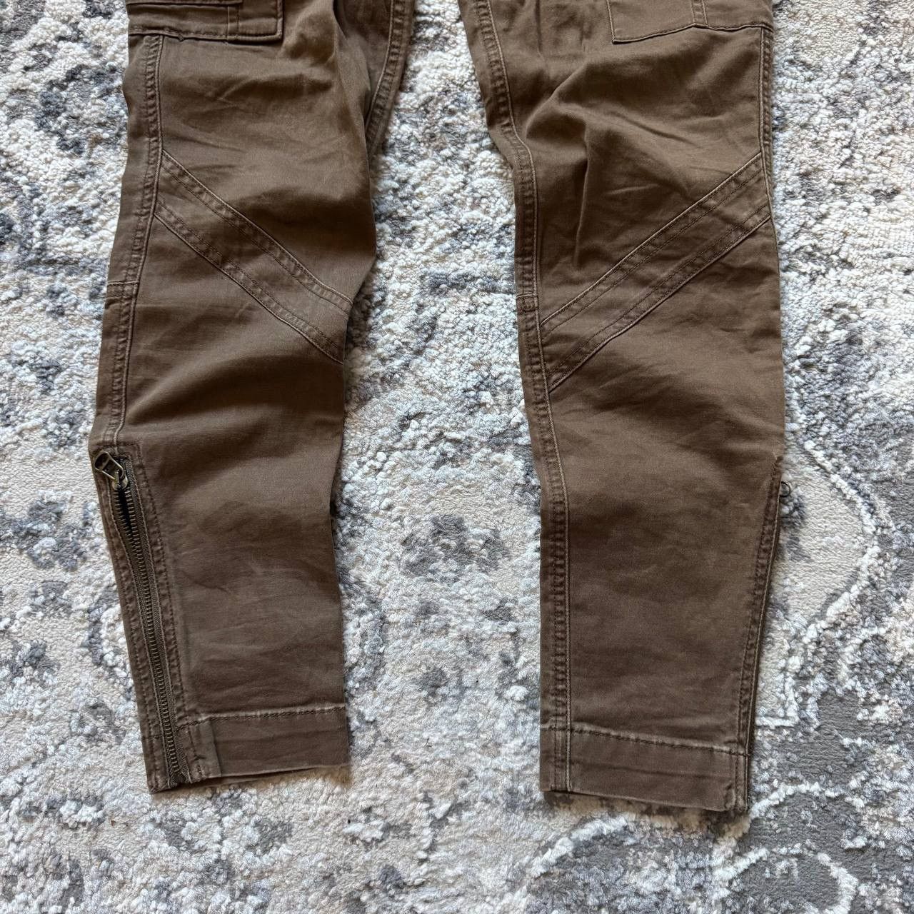 Ralph Lauren Ralph Lauren Brown Utility Cargo Zipped Archive Pants Size 28" / US 6 / IT 42 - 4 Thumbnail