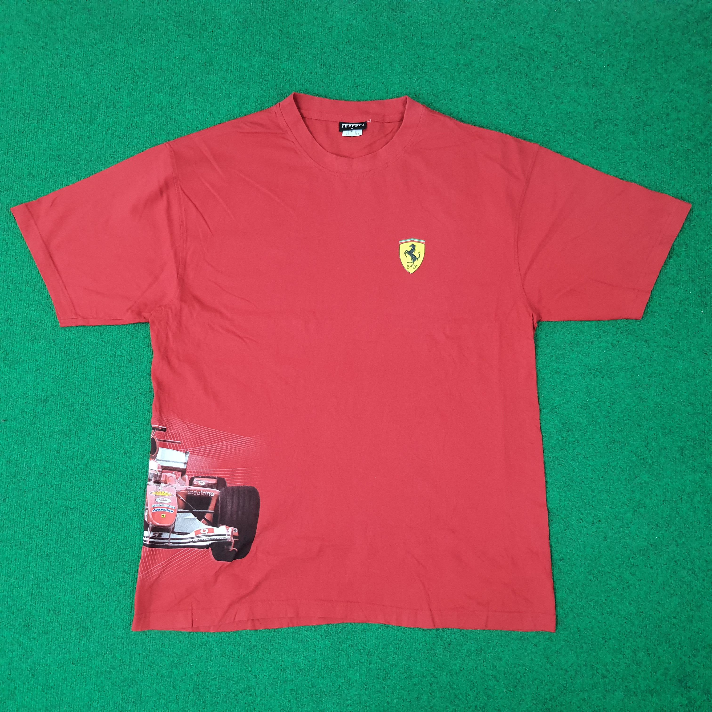 Ferrari Vintage Ferrari F1 Racing Formula 1 Tshirt C223N73 Size US XL / EU 56 / 4 - 1 Thumbnail