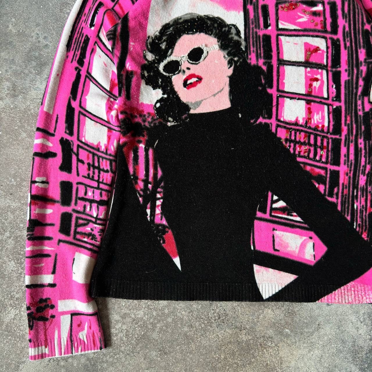 Custo Barcelona × Japanese Brand × Vintage Custo Barcelona Y2K Amazing Lady Sweatshirt Size M / US 6-8 / IT 42-44 - 3 Thumbnail