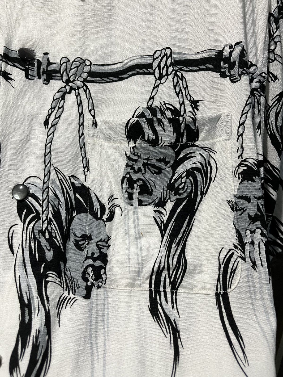Star Of Hollywood STAR OF HOLLYWOOD × BEAMS SHRUNKEN HEAD Rayon Open Shirt Size US L / EU 52-54 / 3 - 5 Thumbnail