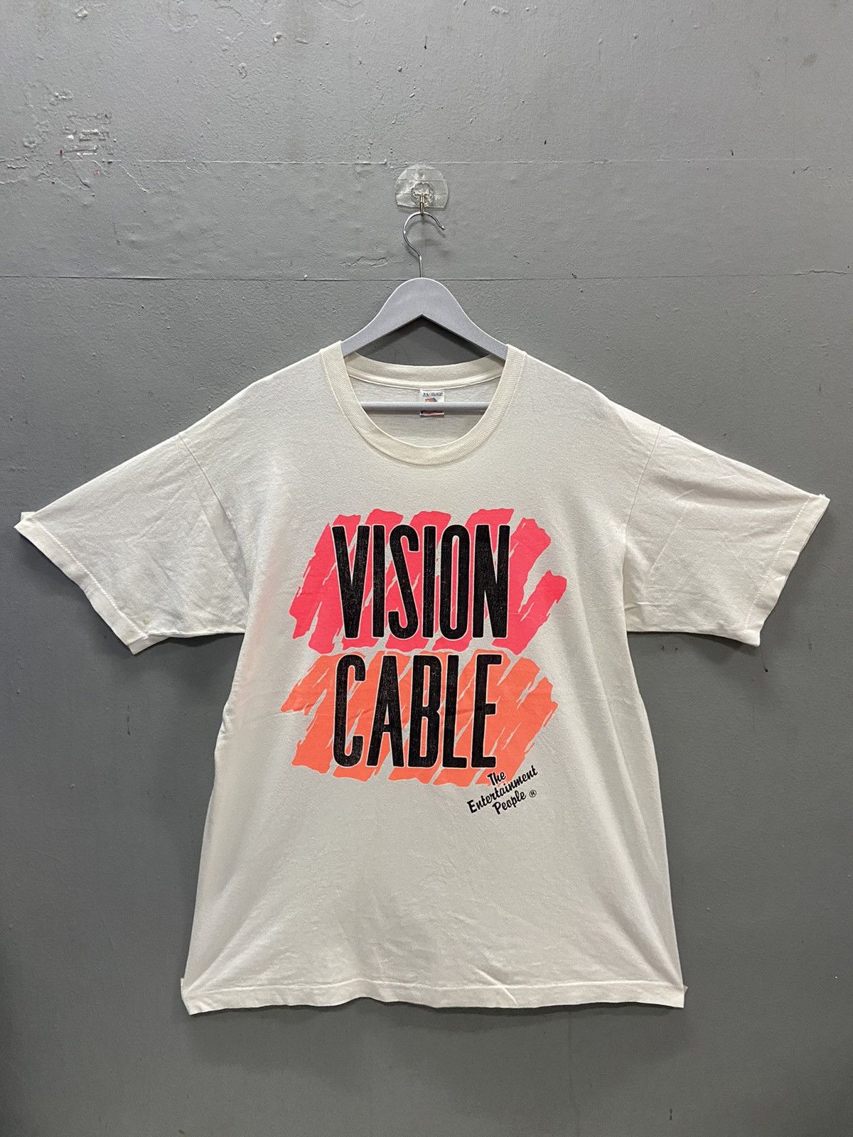 Vintage VINTAGE VISION CABLE THE ENTERTAINMENT PEOPLE TEE SHIRT Size US XL / EU 56 / 4 - 1 Thumbnail