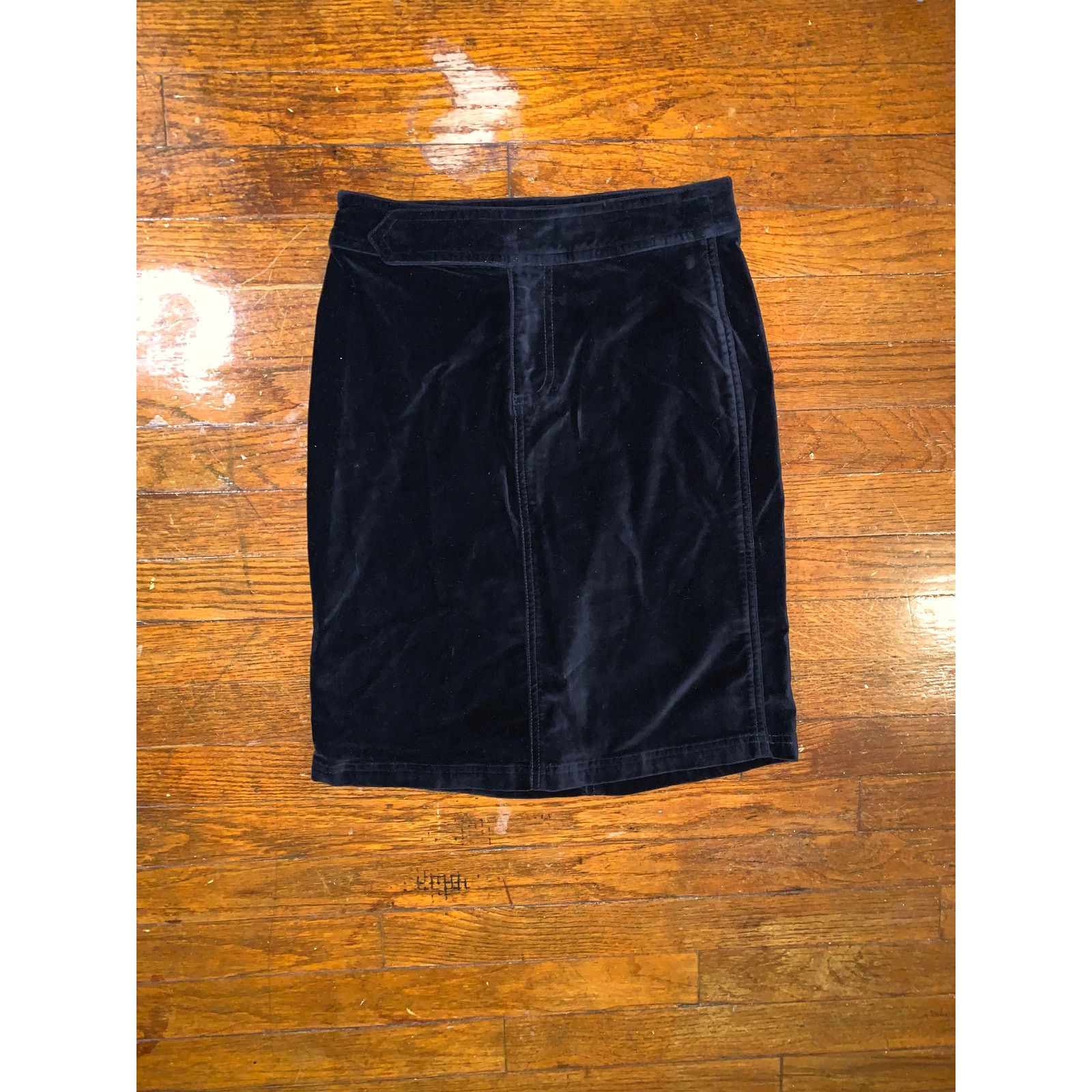 Guess Guess Jeans Black Velvet Pencil Skirt Women Size 24 Y2K Midi Size 24" / US 00 / IT 34 - 1 Thumbnail