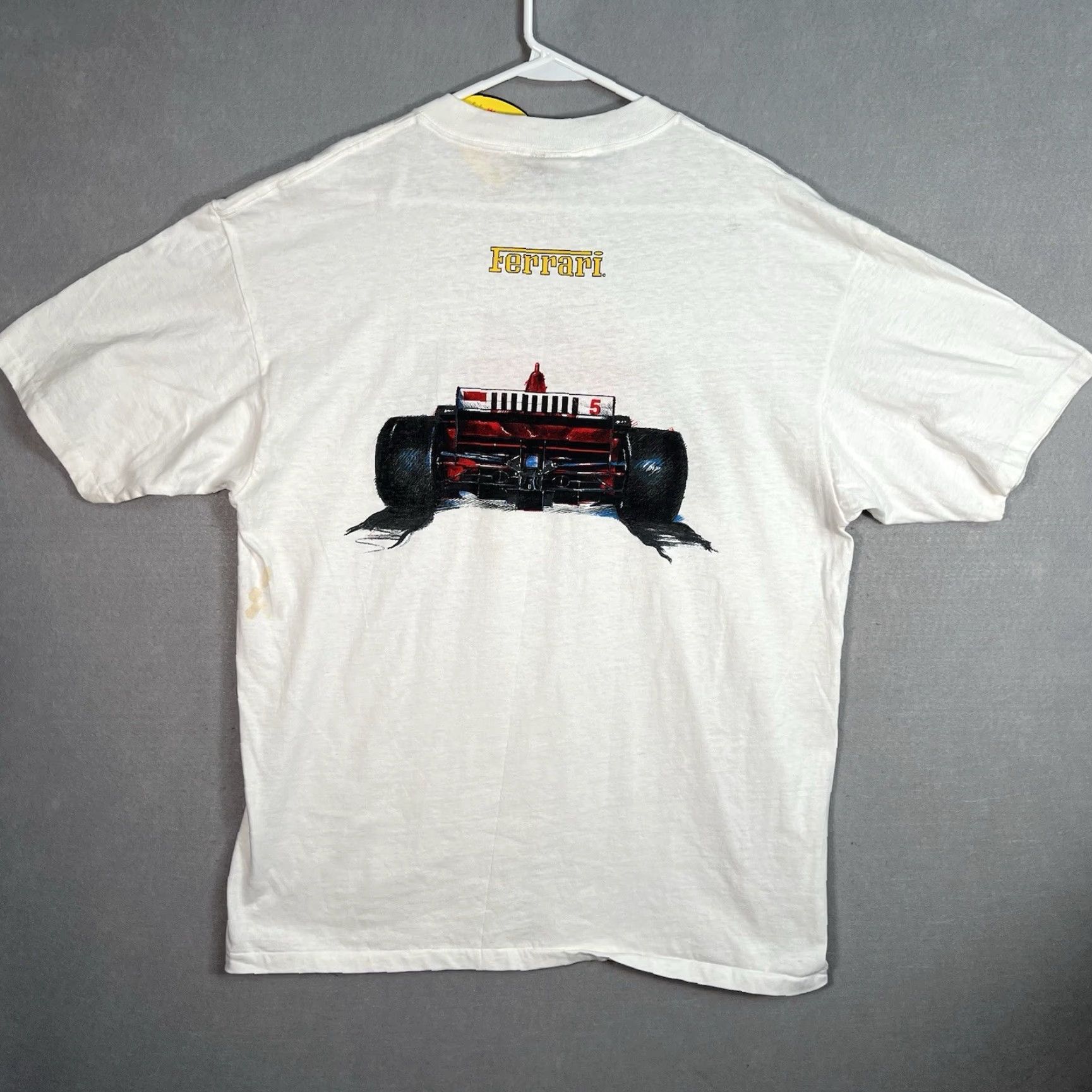 Ferrari VINTAGE Ferrari Formula 1 Shirt Adult XL White Mens Size US XL / EU 56 / 4 - 2 Thumbnail