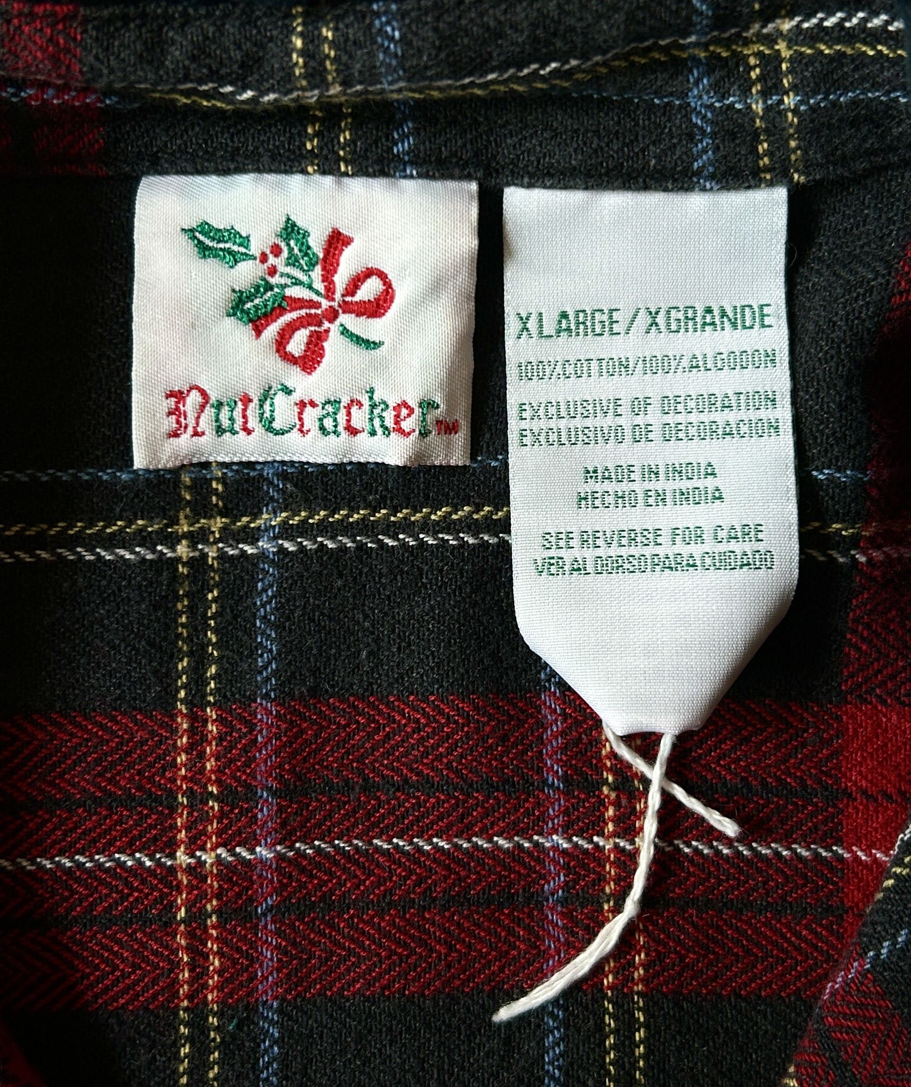 Vintage Vintage Christmas-Theme Flannel Button-Up Shirt Size XL / US 12-14 / IT 48-50 - 2 Thumbnail
