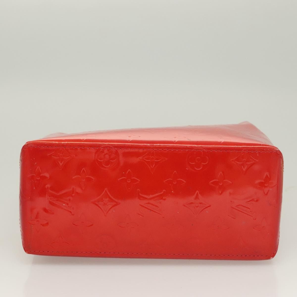 Louis Vuitton LOUIS VUITTON Monogram Vernis Reade PM Hand Bag Red Rouge Size ONE SIZE - 10 Thumbnail