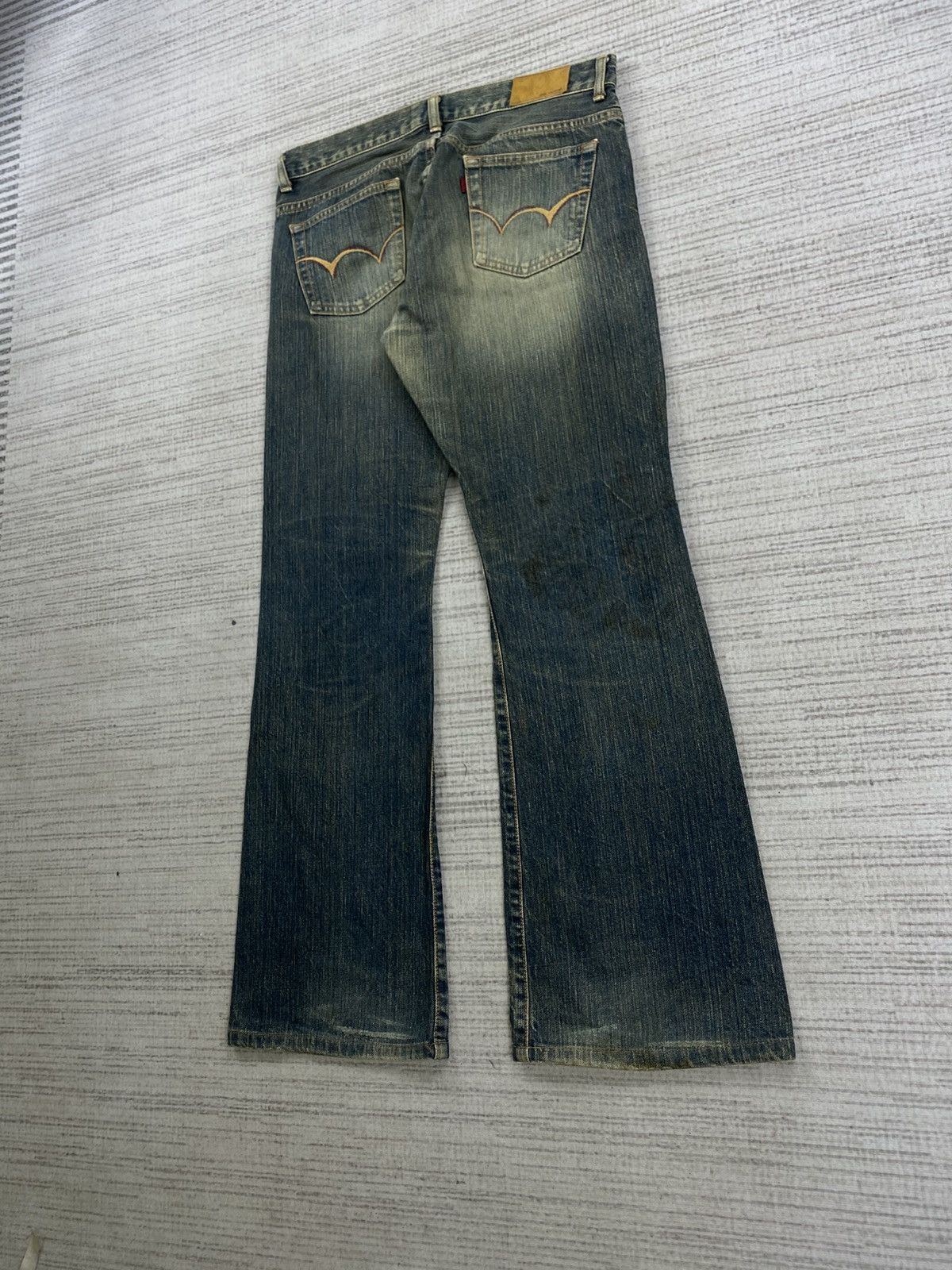 Edwin Vintage Edwin Flared Mud Wash Denim Pants Size US 31 - 6 Thumbnail