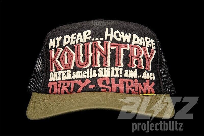 Kapital KAPITAL KOUNTRY DIRTY SHIRNK TRUCKER CAP HAT OLIVE GREEN Size ONE SIZE - 2 Thumbnail
