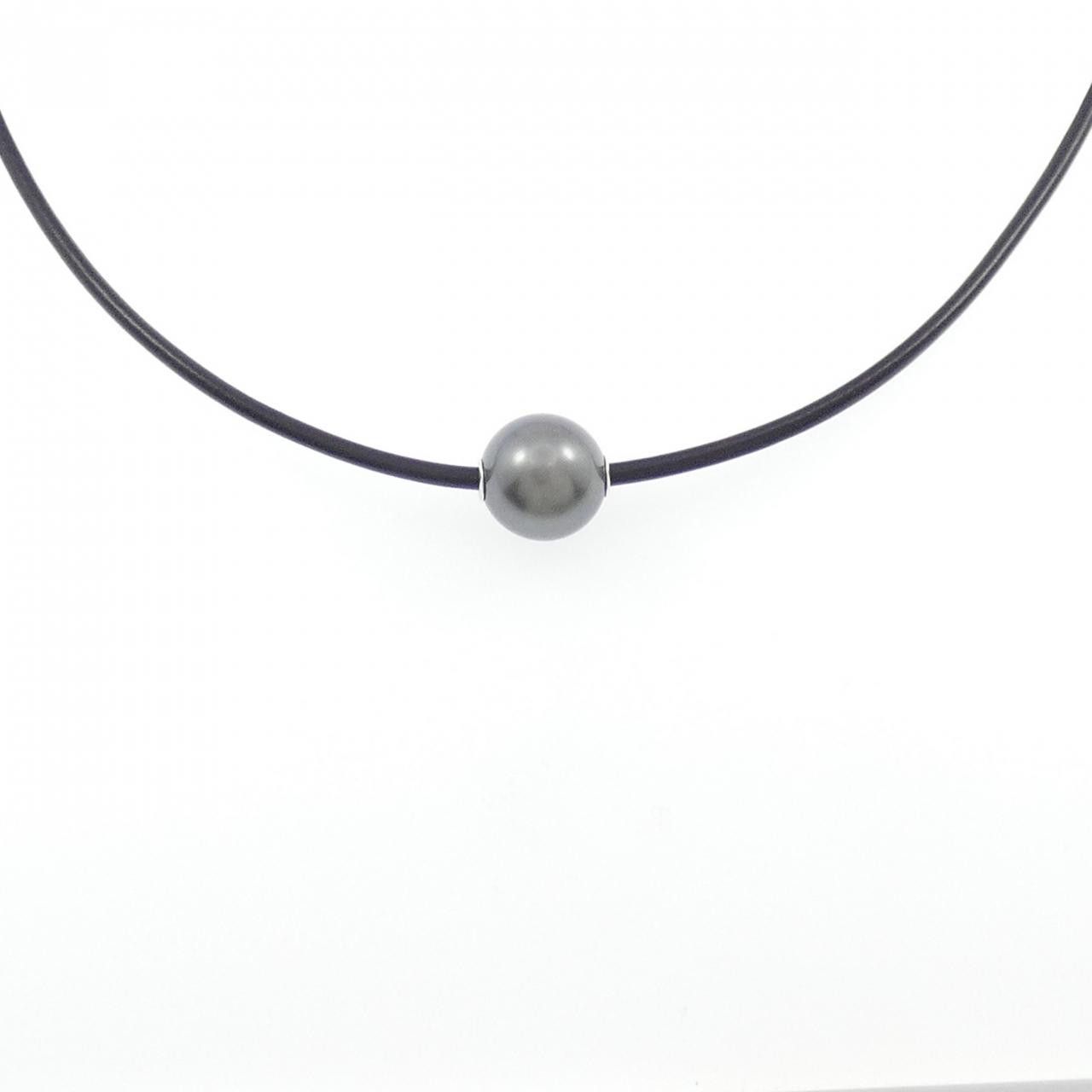 Mikimoto Mikimoto Black South Sea Pearl Au750 Necklace Precious Metal Necklace DUTY FREE for USA
