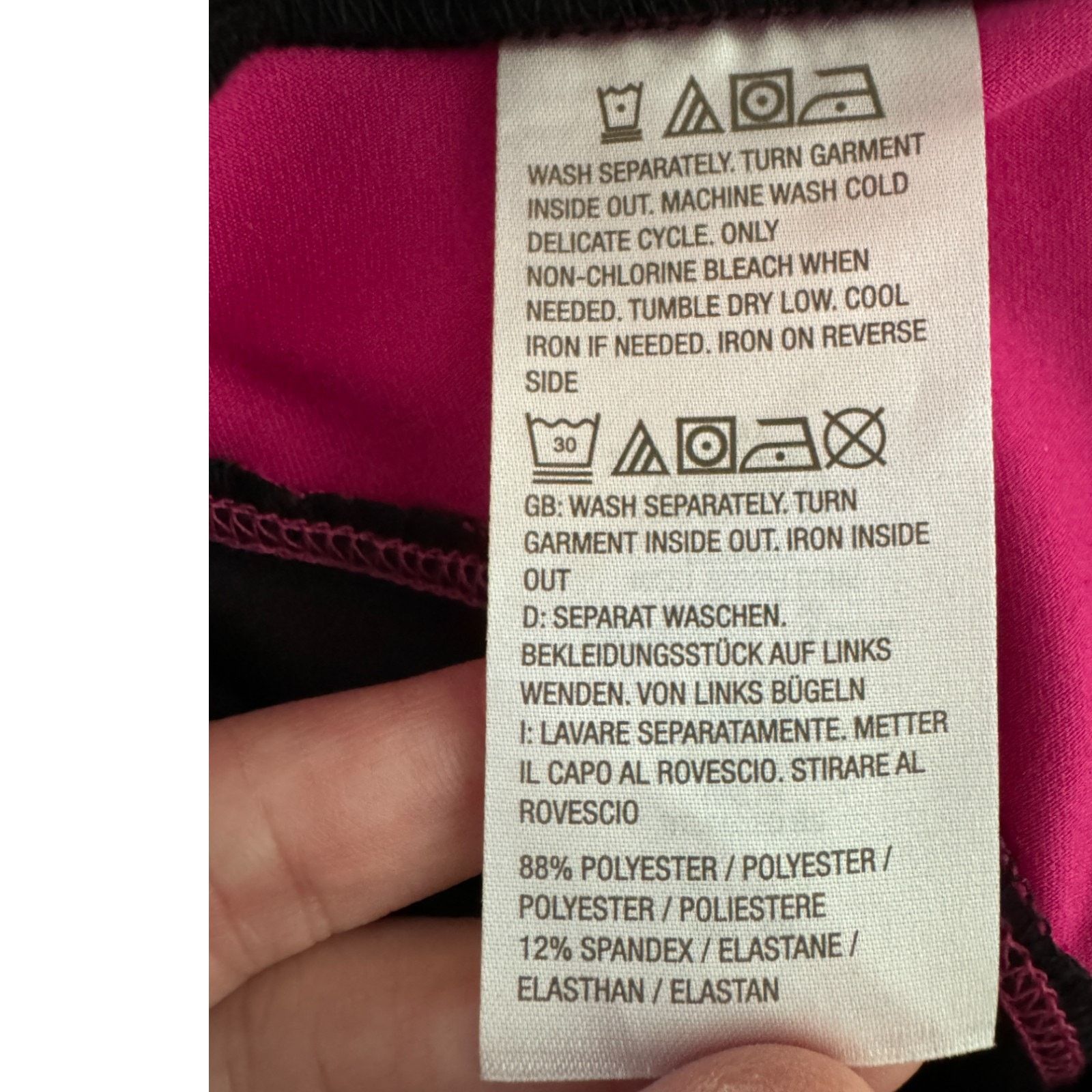 Other Belle Body by Kim Gravel Colorblock Leggings Black 2X Size 40" / US 18 - 11 Thumbnail