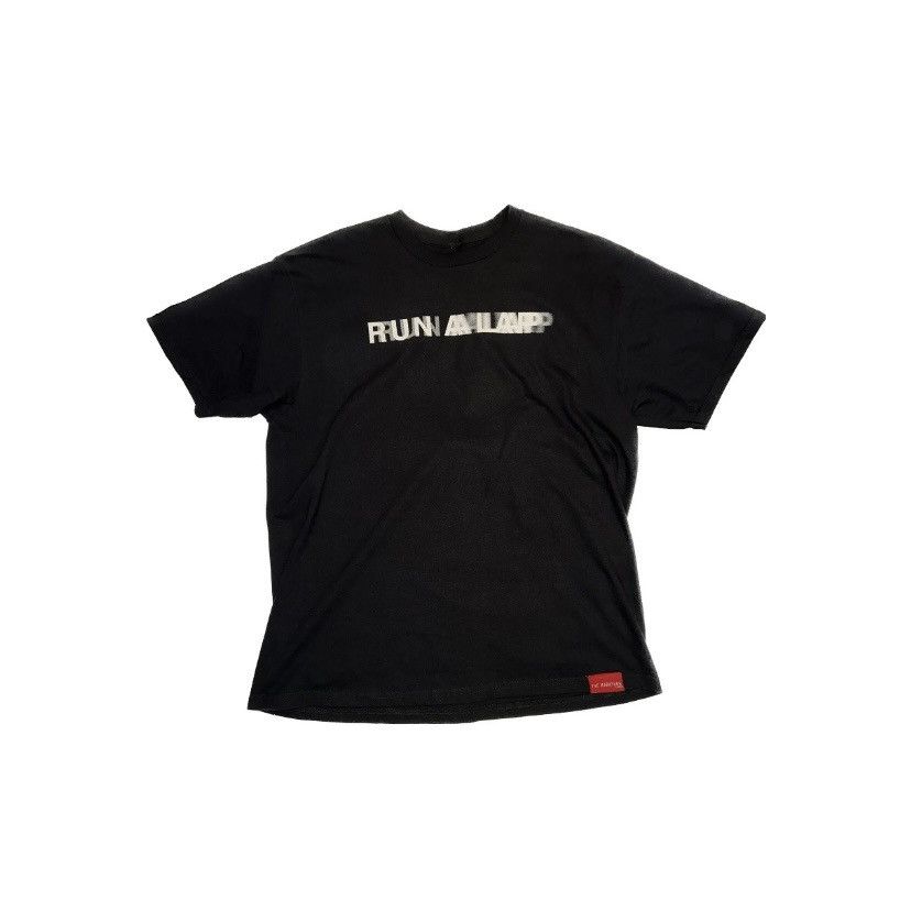 image of The Marathon Nipsey Hussle Vintage Rap Tee Goodfellas Font in Black, Men's (Size XL)