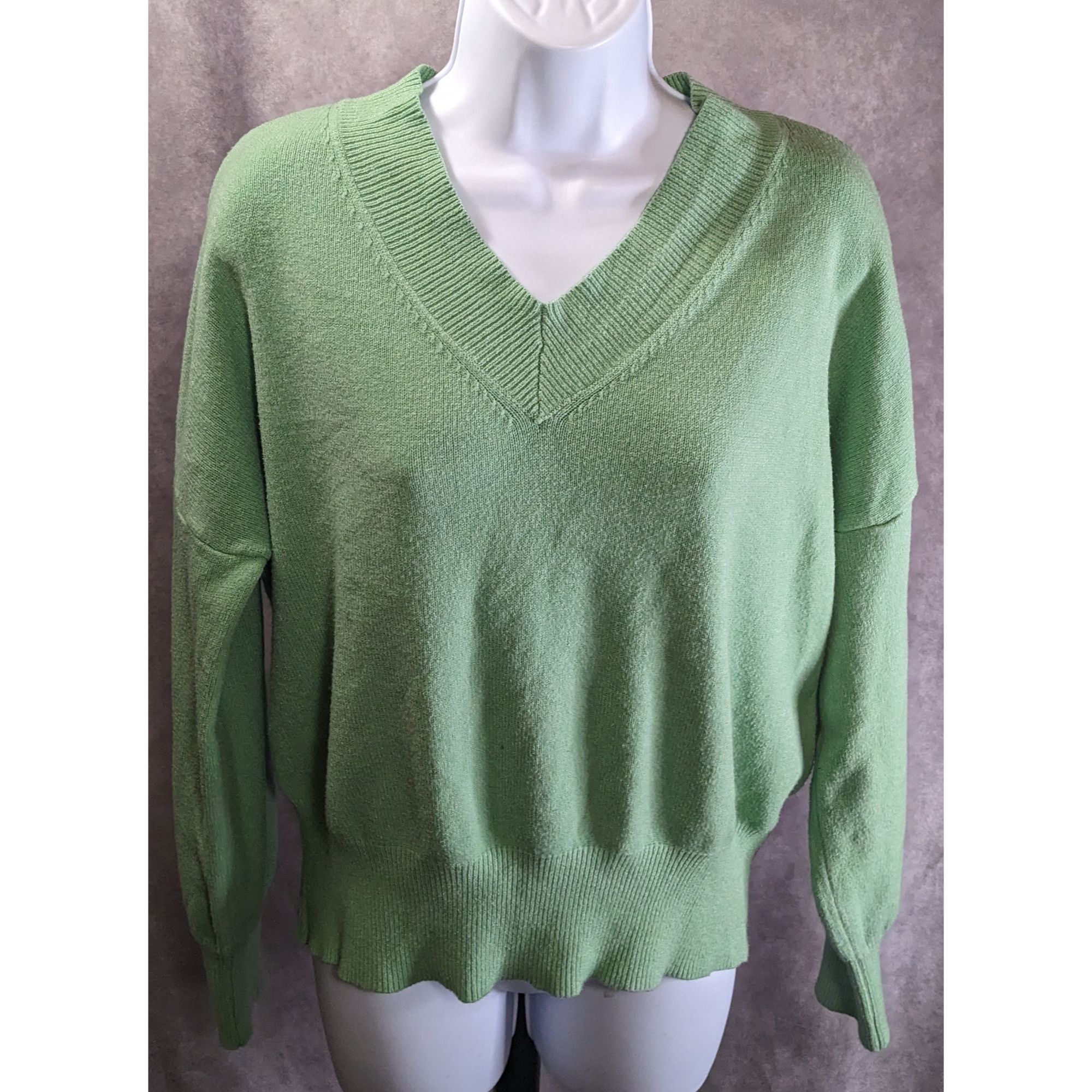 Other Philosophy Republic Clothing Mint Green Knit V-Neck Sweater Size XL / US 12-14 / IT 48-50 - 4 Thumbnail