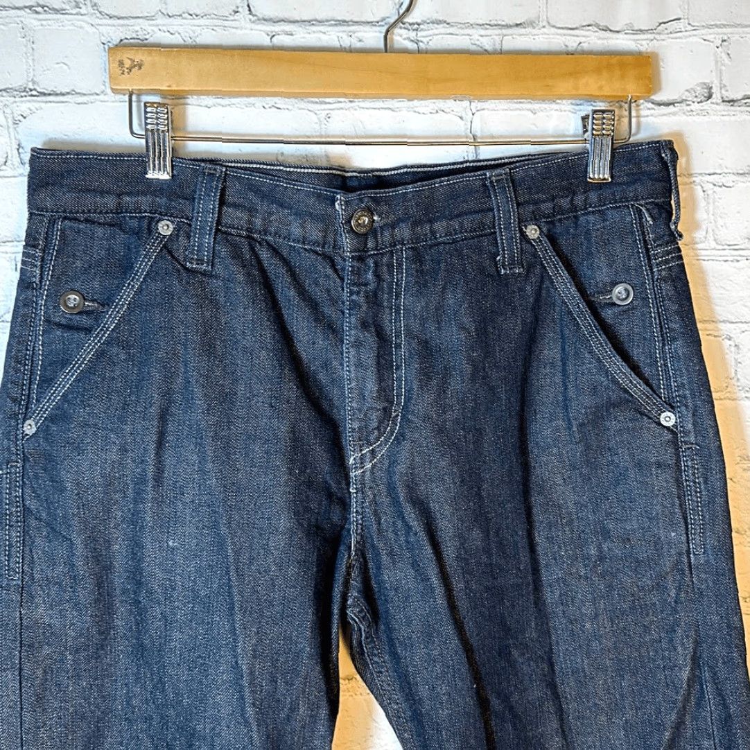 Levi's VINTAGE Levi’s 569 Jeans Loose Straight Dark Wash Mens Size 32x32 Zippered Pocket Blue Denim Pants Regular Mens Size US 32 / EU 48 - 2 Thumbnail