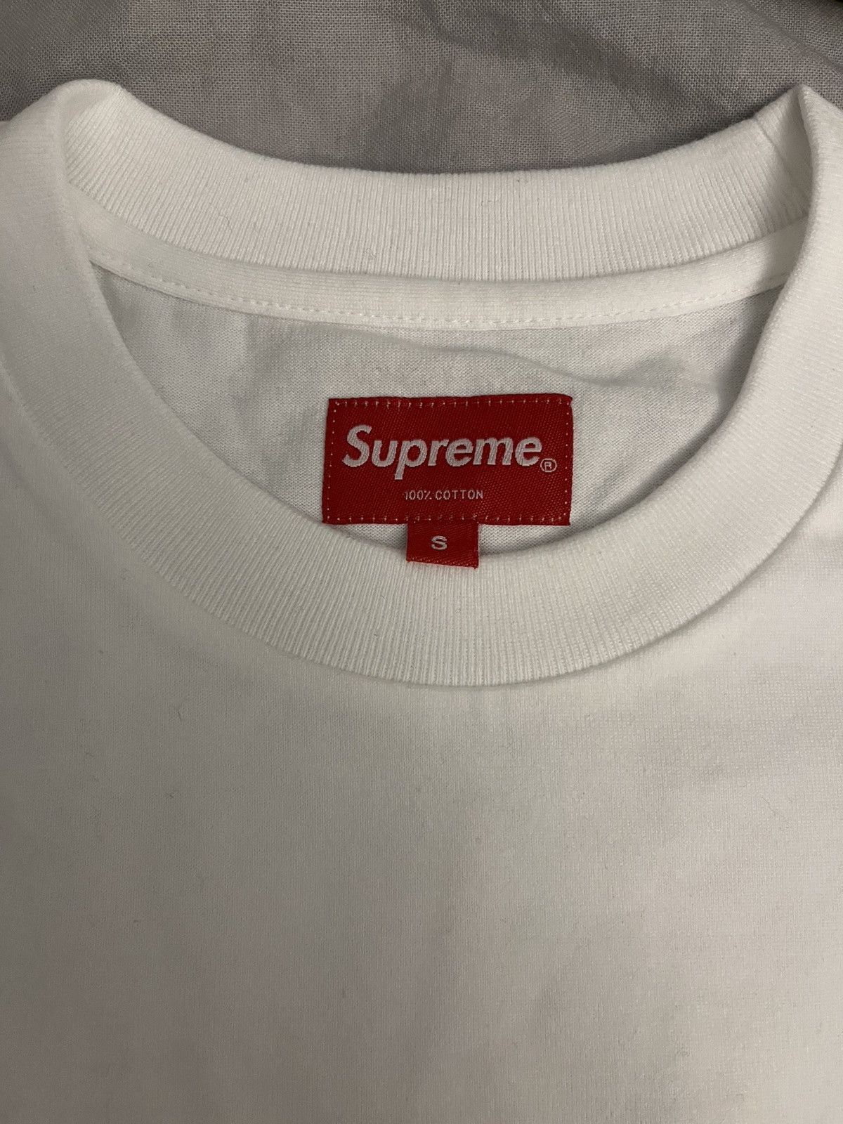 Supreme Supreme metallic mini box logo long sleeve tee white Size US S / EU 44-46 / 1 - 4 Thumbnail
